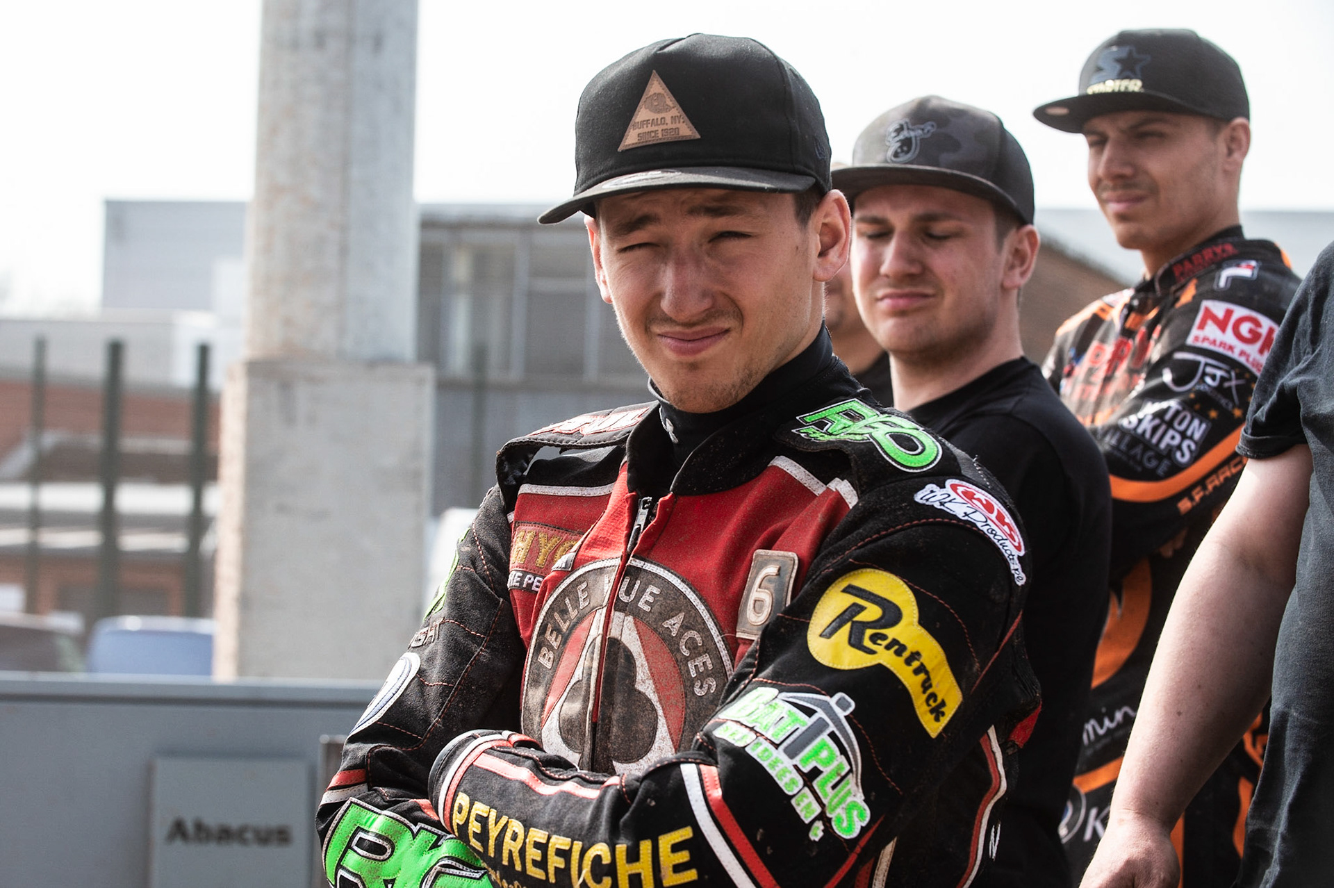 Photo by Ian Charles:

Dimitri Bergé  tries to watch through the dust cloud 

Belle Vue Aces v Wolverhampton Wolves, National Speedway Stadium, Manchester, Monday, 22, April, 2019