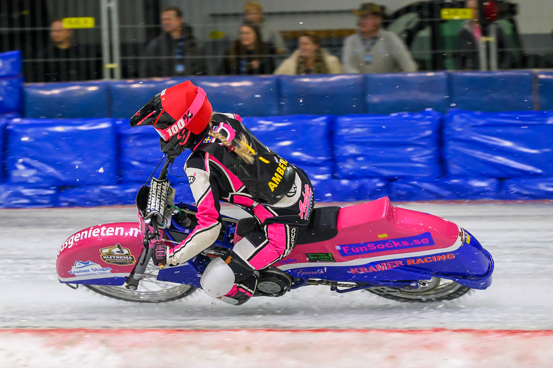 Amber Kramer of The Netherlands in action during the ROELOF THIJS BOKAAL at Ice Rink Thialf, Heerenveen on Friday 10th April 2026.  (Photo: Ian Charles | MI News)
