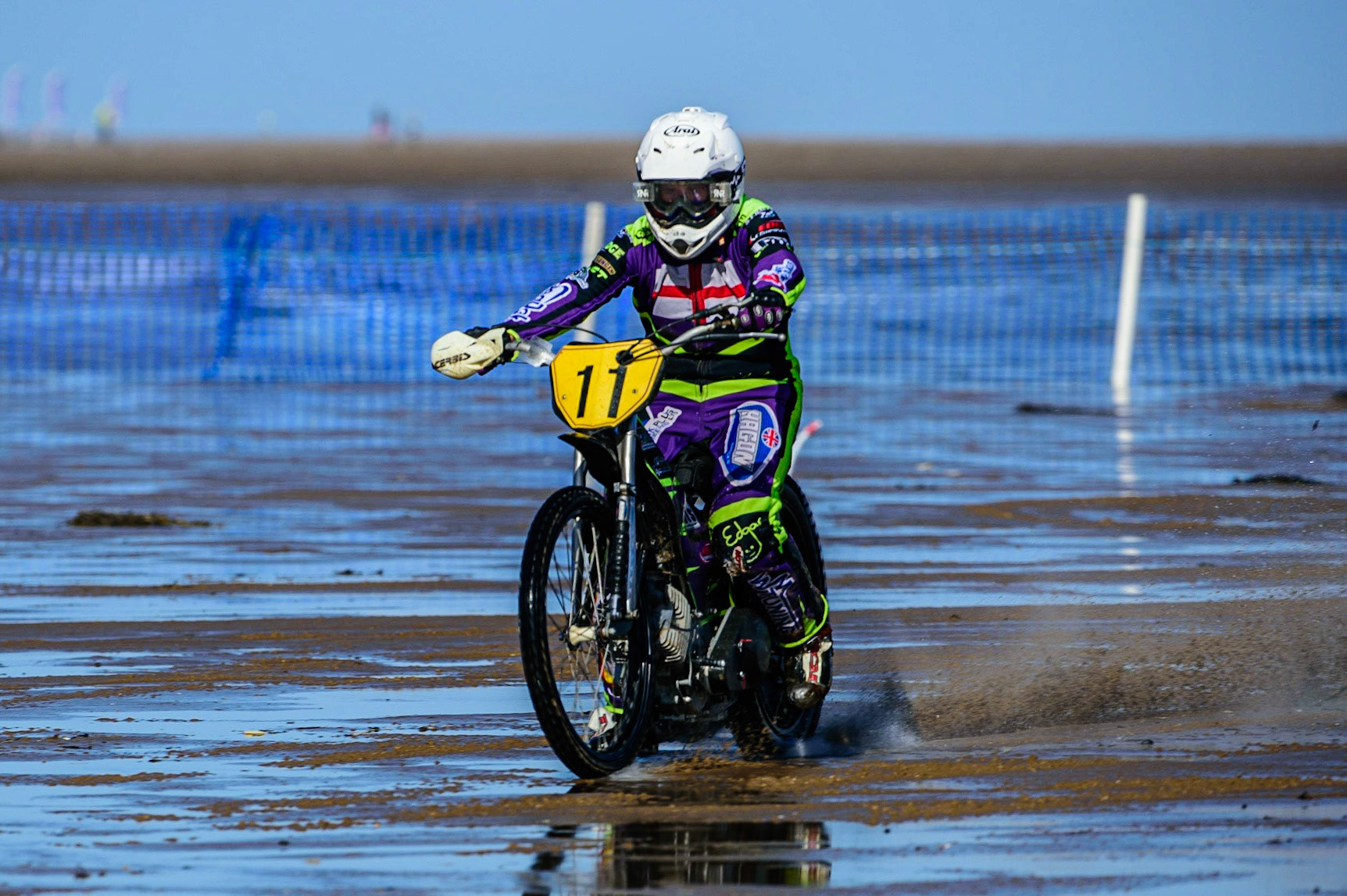 Paul Cooper (11) during the Fylde ACU British Sand Racing Masters Championship on  Sunday 2nd October 2022. (Credit: Ian Charles | MI News)