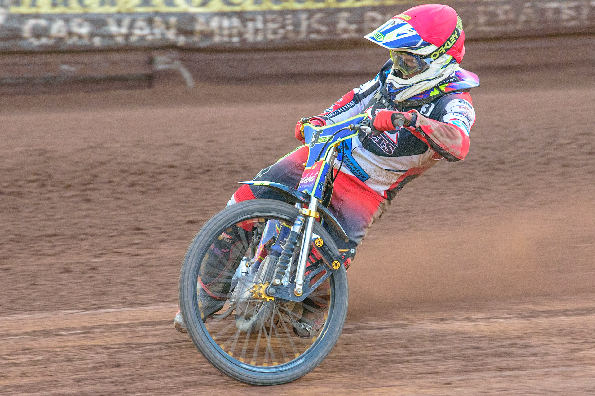 Nathan Ablitt   in action  for Belle Vue Cool Running Colts during the National Development League match between Belle Vue Colts and Mildenhall Fens Tigers at the National Speedway Stadium, Manchester on Friday 15th July 2022. (Credit: Ian Charles | MI News)