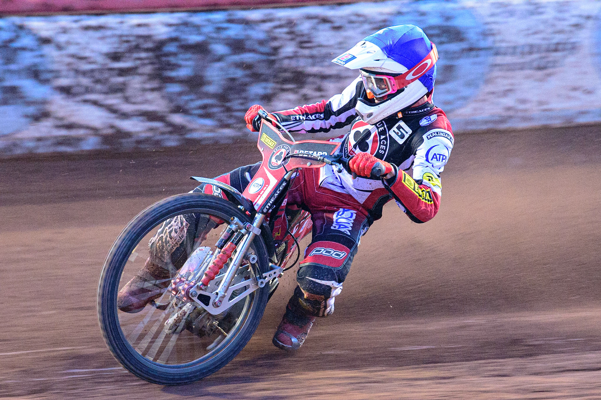 Max Fricke  in action  for Belle Vue ATPI Aces  during the SGB Premiership match between Belle Vue Aces and Ipswich Witches at the National Speedway Stadium, Manchester on Monday 8th August 2022. (Credit: Ian Charles | MI News)