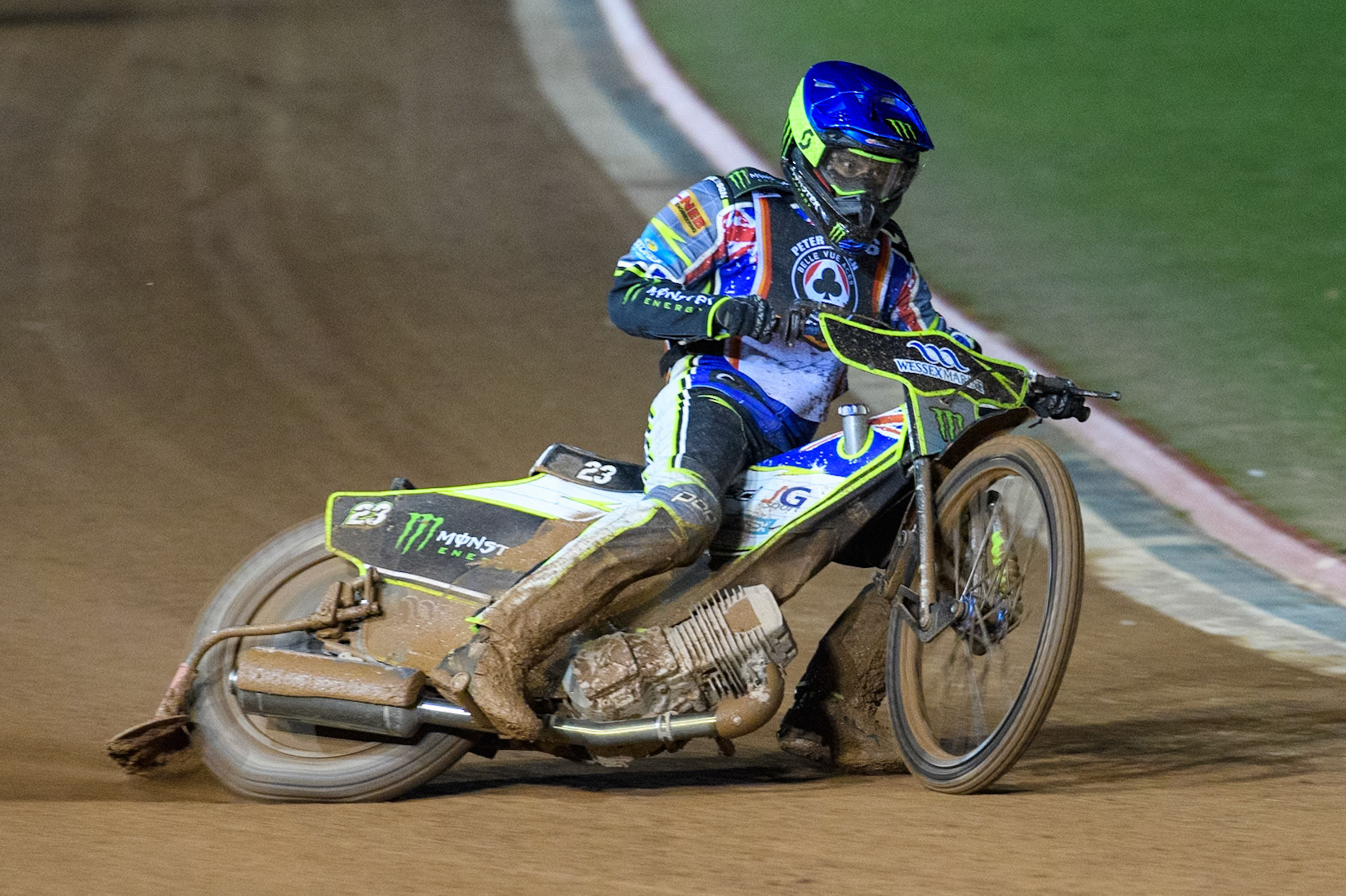 Chris Holder in action during the Peter Craven Memorial Trophy at the National Speedway Stadium, Manchester on Monday 17th March 2025. (Photo: Ian Charles | MI News)