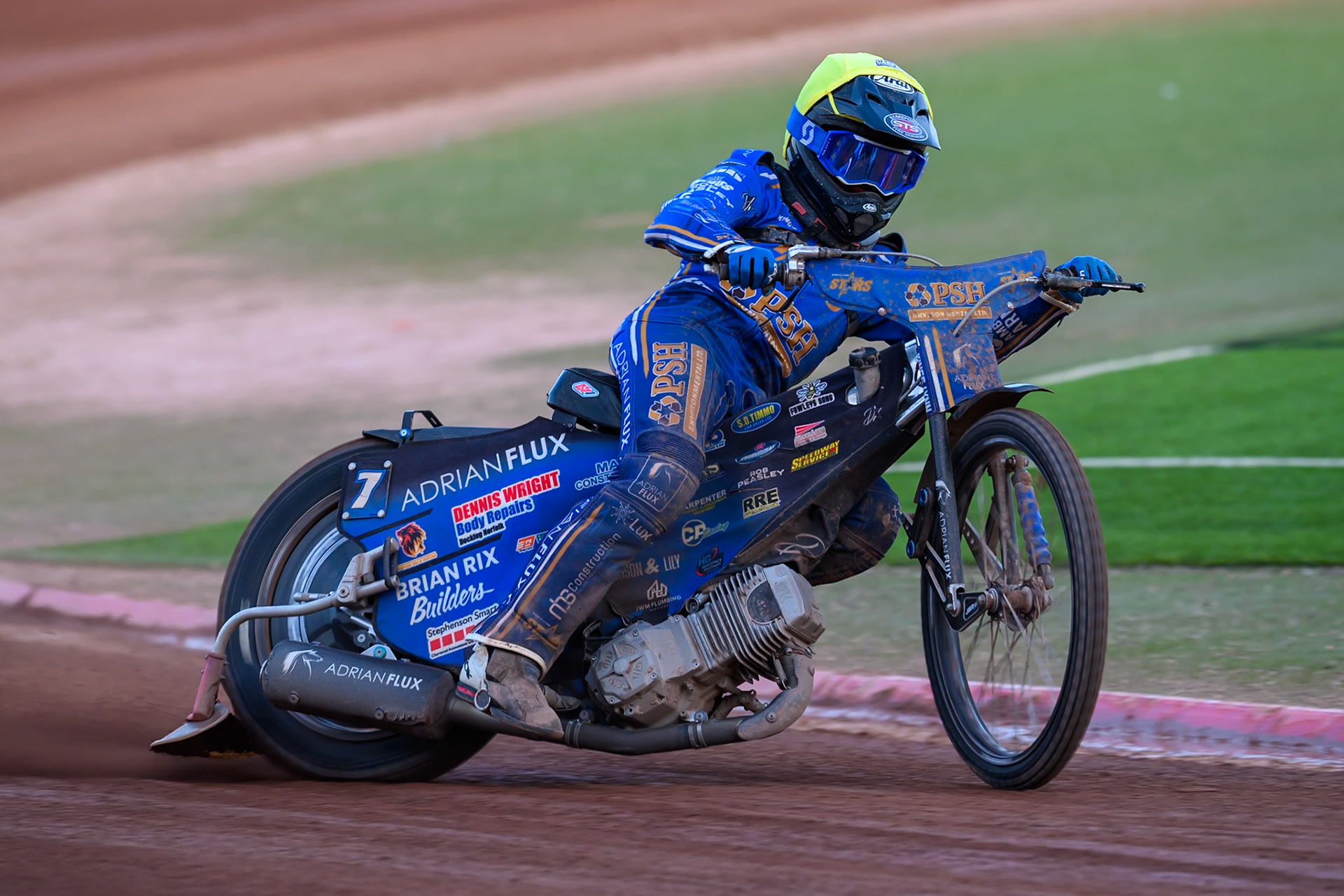 Jody Scott of Kings Lynn Stars in action during the Rowe Motor Oil Premiership match between Belle Vue Aces and King's Lynn Stars at the National Speedway Stadium, Manchester on Monday 10th August 2026. (Photo: Ian Charles | MI News)