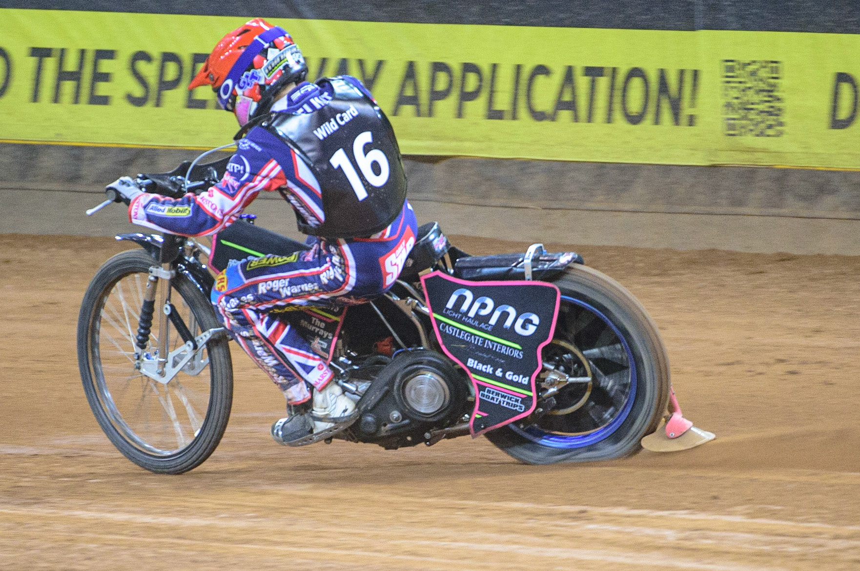 Leon Flint (Great Britain)  in action  during the FIM  Speedway Grand Prix  2 of Great Britain at the Principality Stadium, Cardiff on Sunday 14th August 2022. (Credit: Ian Charles | MI News)