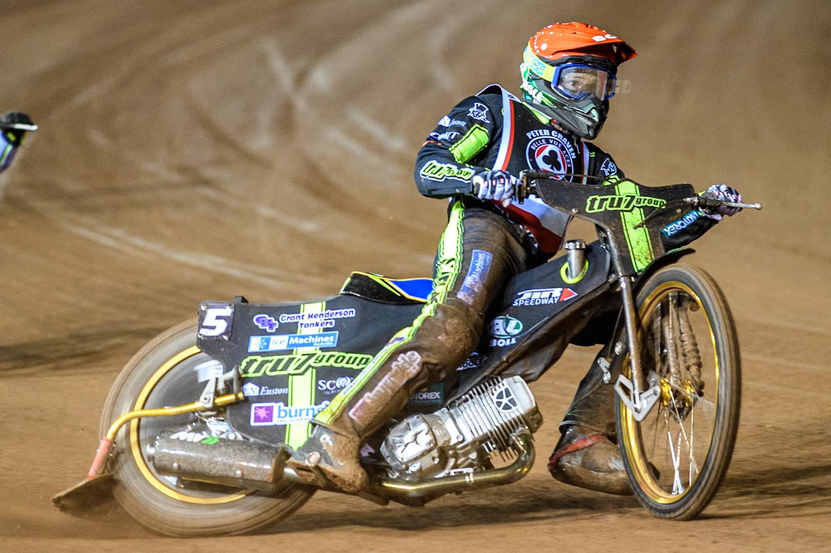 Australia's Jason Doyle in action during the Peter Craven Memorial Trophy meeting at the National Speedway Stadium, Manchester on Monday 18th March 2024. (Photo: Ian Charles | MI News)