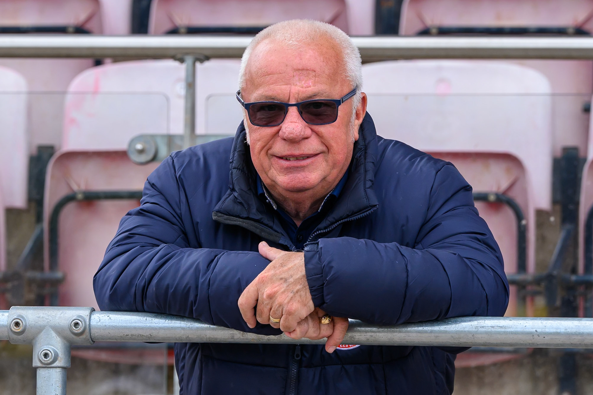 Northampton Foxes Co-Promoter Tony Gaul during the Rowe Motor Oil Premiership match between Belle Vue Aces and Northampton Foxes at the National Speedway Stadium, Manchester on Monday 4th May 2026. (Photo: Ian Charles | MI News)