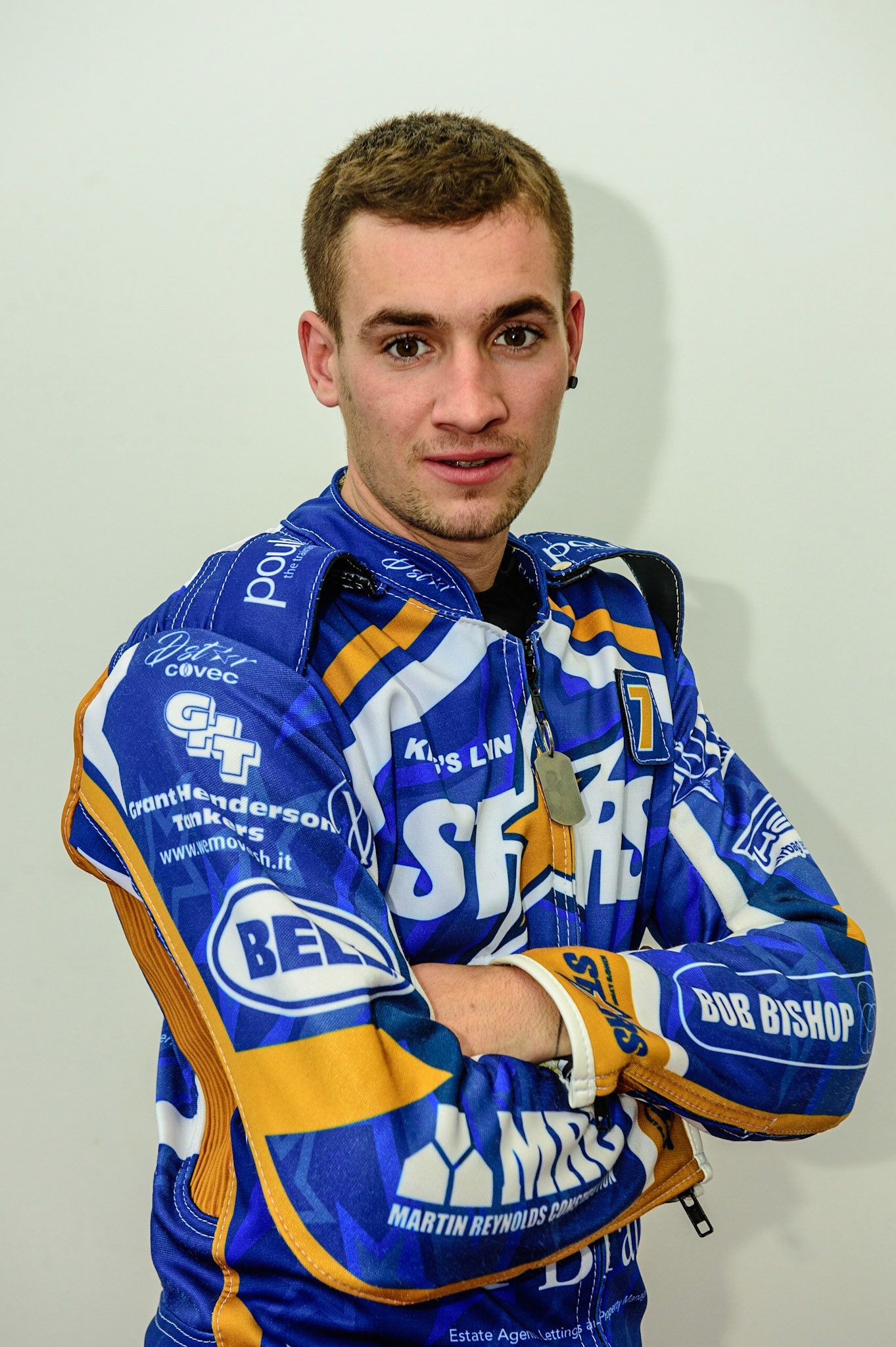 MANCHESTER, UK. APRIL 12TH: Jack Thomas, Kings Lynn Stars’ Rising Star at the Discovery Networks Eurosport Speedway Season Launch at the National Speedway Stadium, Manchester on Tuesday 12th April 2022 (Credit: Ian Charles | MI News)