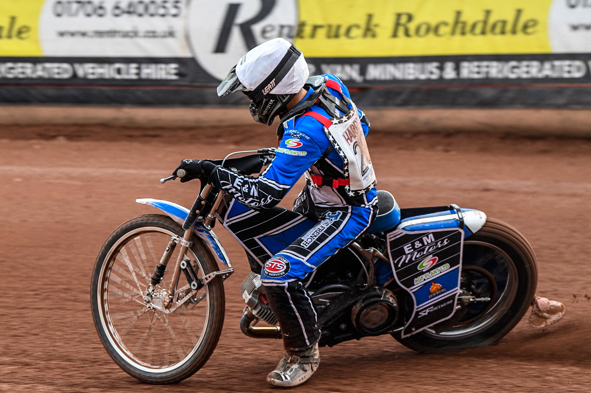 Lee Harrison (500cc)   in action during the British Youth 500cc Championships at the National Speedway Stadium, Manchester on Friday 2nd August 2024. (Photo: Ian Charles | MI News)