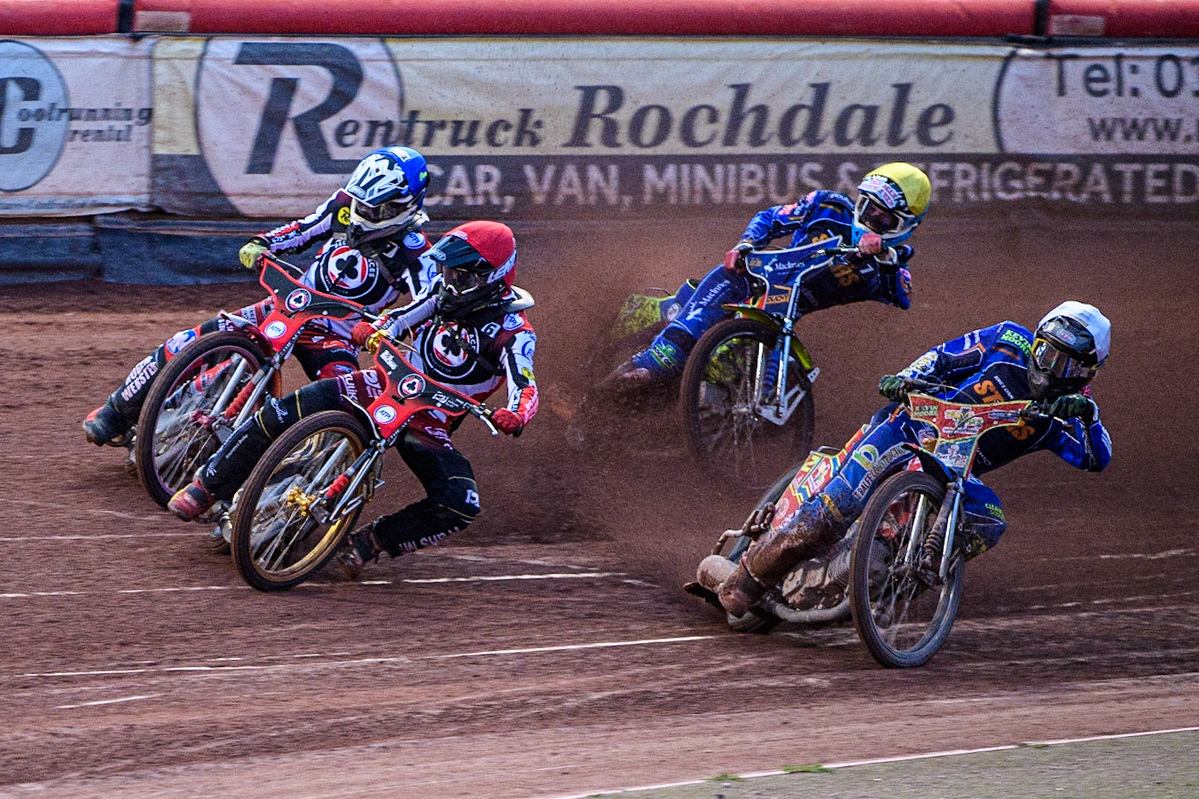 during the Sports Insure Premiership match between Belle Vue Aces and King's Lynn Stars at the National Speedway Stadium, Manchester on Monday 21st August 2023. (Photo: Ian Charles | MI News)