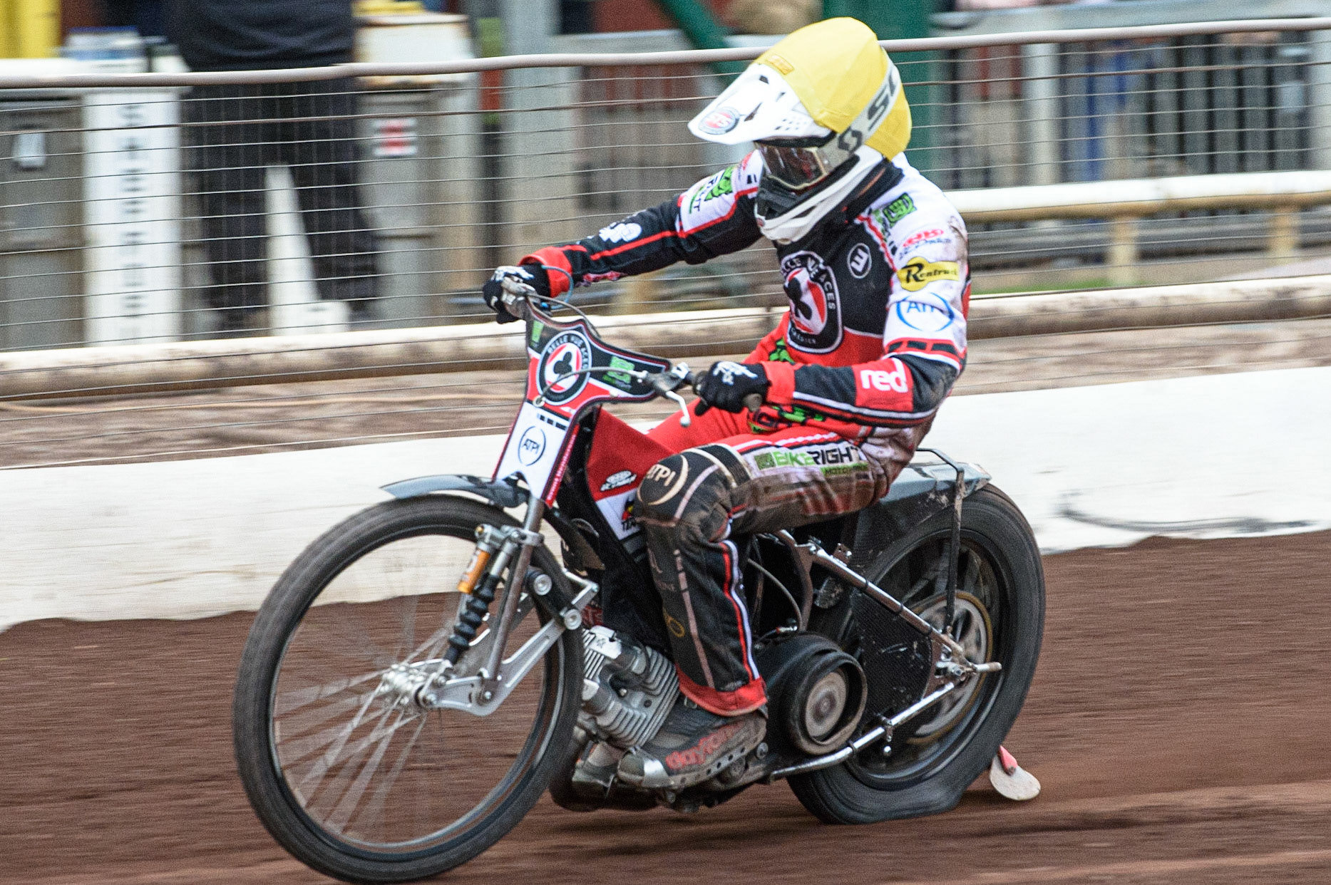 SHEFFIELD, UK. JULY 1ST     Richie Worrall  in action  for Belle Vue BikeRight Aces  during the SGB Premiership match between Sheffield Tigers and Belle Vue Aces at Owlerton Stadium, Sheffield on Thursday 1st July 2021. (Credit: Ian Charles | MI News)