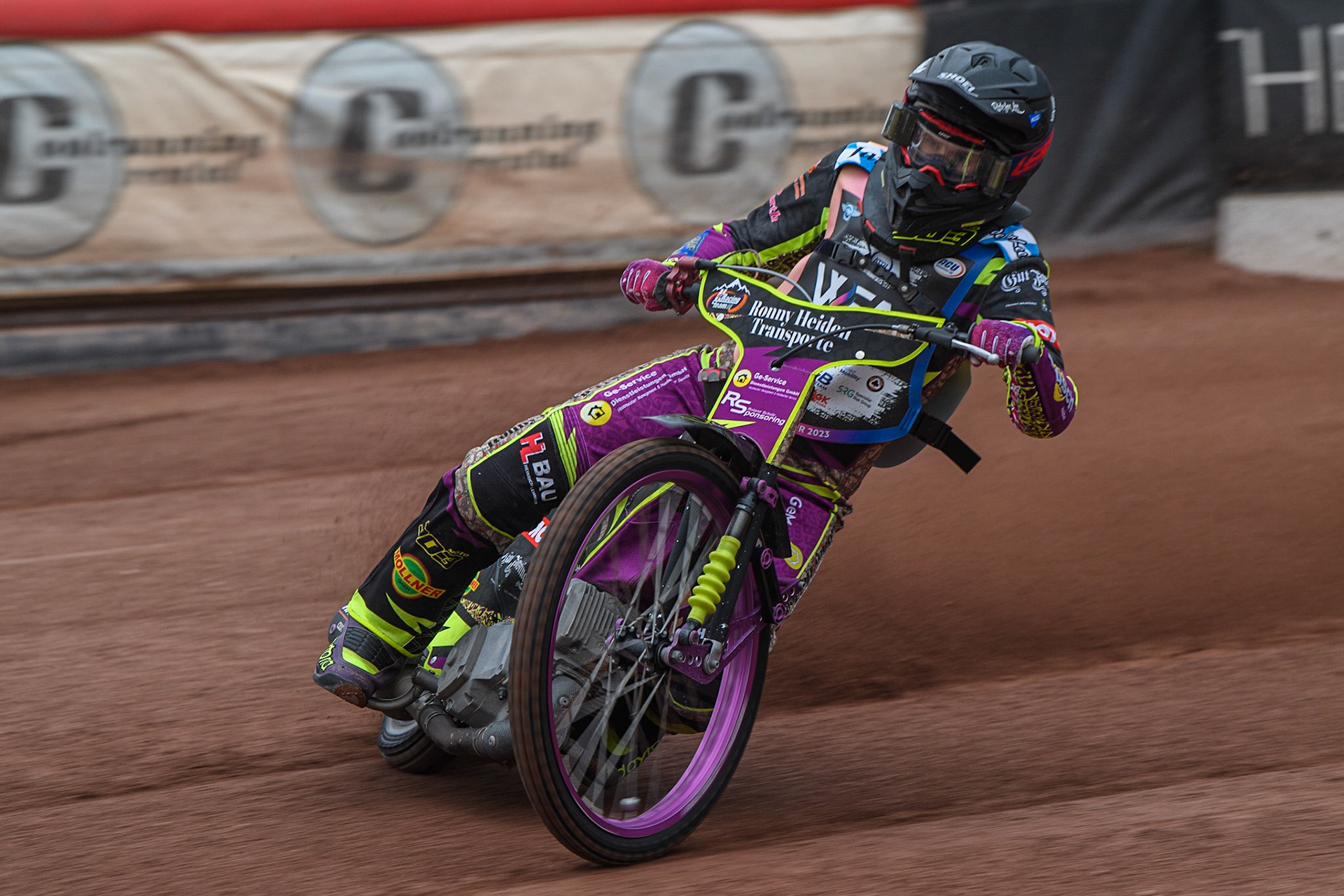 Celina Liebmann on track during the FIM Women's  Speedway Academy at the National Speedway Stadium, Manchester on Friday 4th August 2023. (Photo: Ian Charles | MI News)