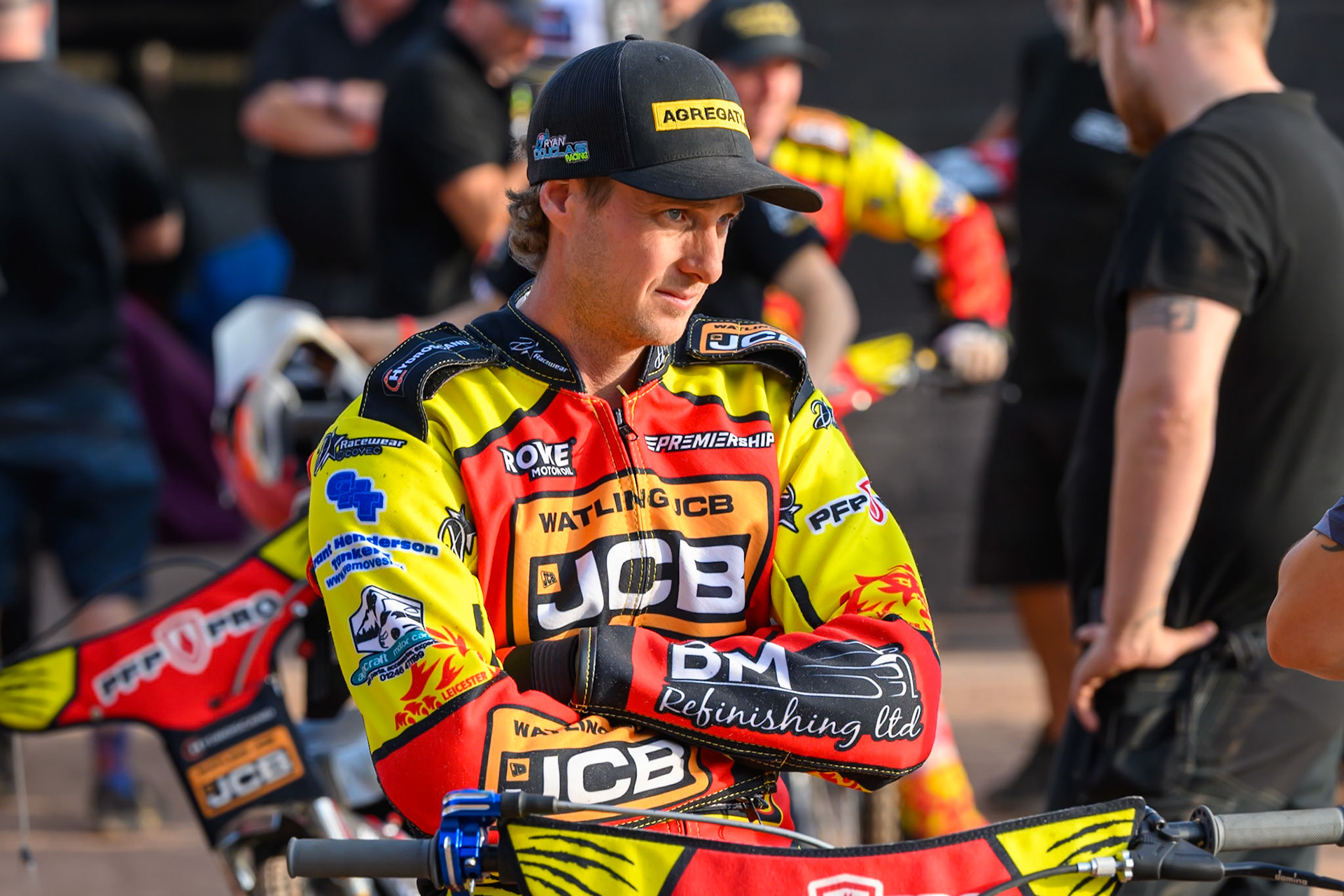 Ryan Douglas of Leicester Lions during the Rowe Motor Oil Premiership match between Leicester Lions and Belle Vue Aces at the Hydroscan Arena, Leicester on Thursday 23rd July 2026. (Photo: Ian Charles | MI News)