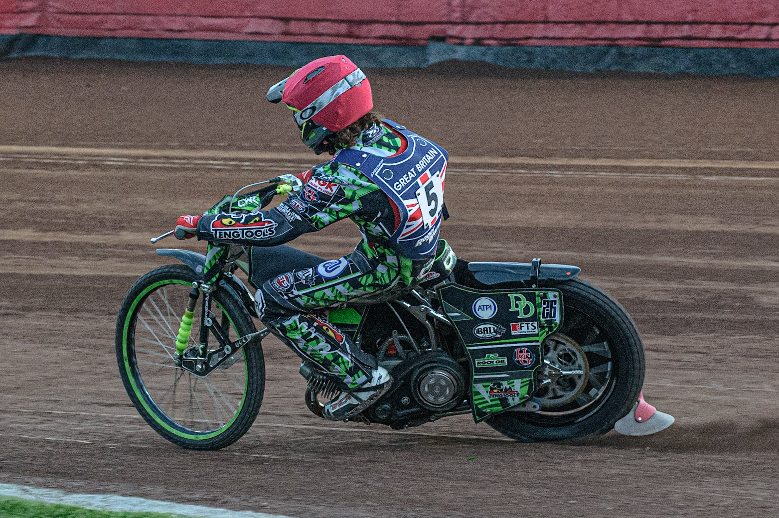 GLASGOW, UK. JUNE 19TH.  Charles Wright (Great Britain) in action  during the FIM Speedway Grand Prix Qualifying Round at the Peugeot Ashfield Stadium, Glasgow on Saturday 19th June 2021. (Credit: Ian Charles | MI News)