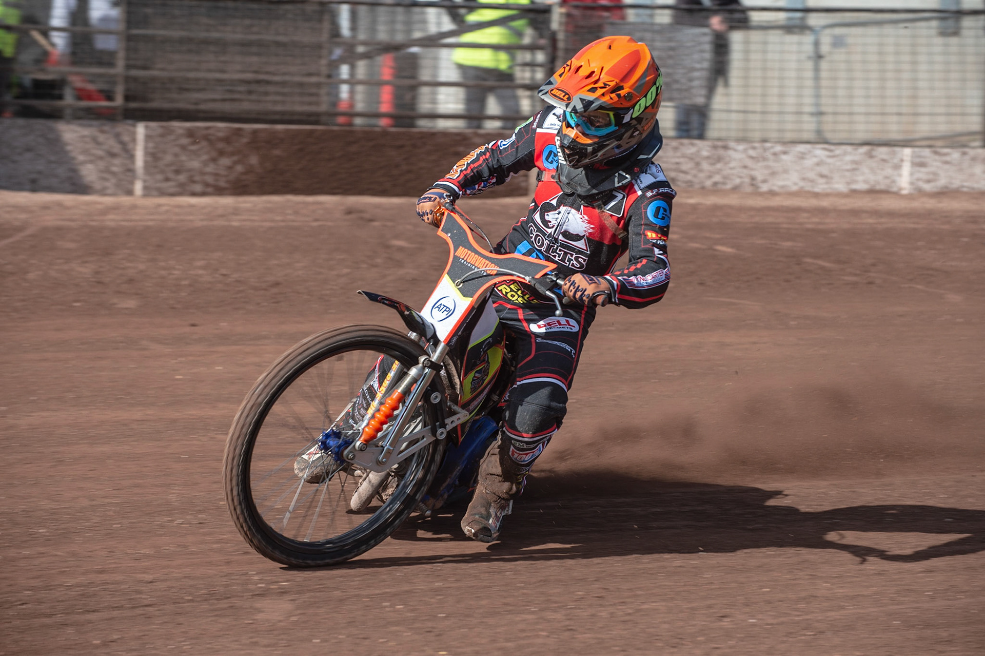 Photo by Ian Charles:

Jordan Palin in action 

Belle Vue Speedway Press & Practice Day, National Speedway Stadium, Manchester, Monday, 25, March, 2019