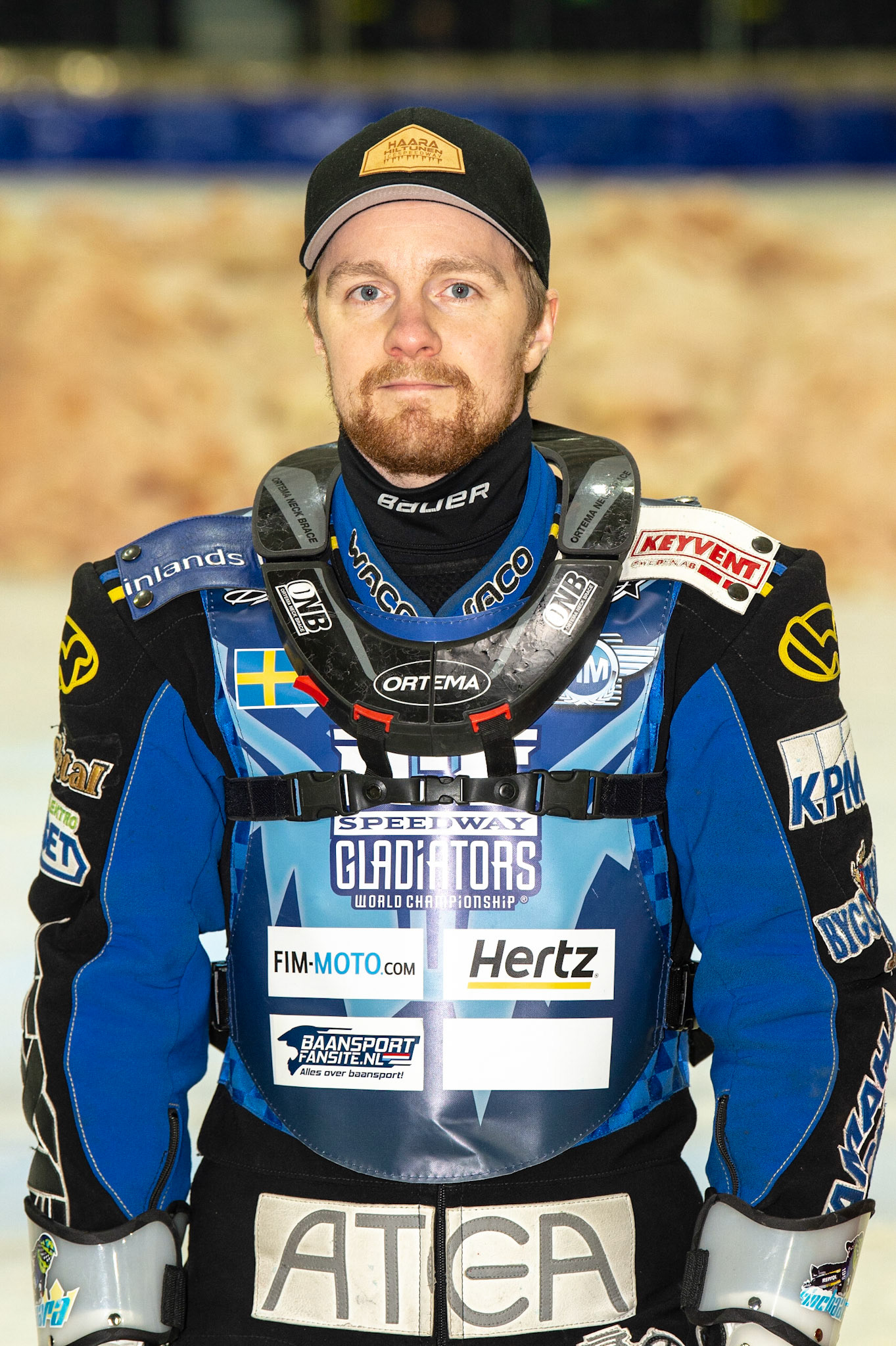 HEERENVEEN, NL.  Martin Hååruhiltunen (199)  (Sweden) during the FIM Ice Speedway Gladiators World Championship Final 3 at Ice Rink Thialf, Heerenveen on Saturday  2 April 2022. (Credit: Ian Charles | MI News)