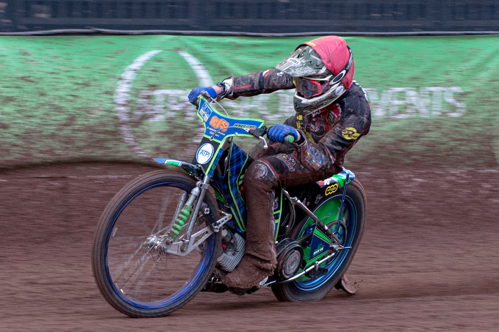Photo by Ian Charles:

Dan Bewley  in action 

Belle Vue Aces v Peterborough Panthers, British Speedway Premiership, National Speedway Stadium, Manchester, Thursday, 13, June, 2019
