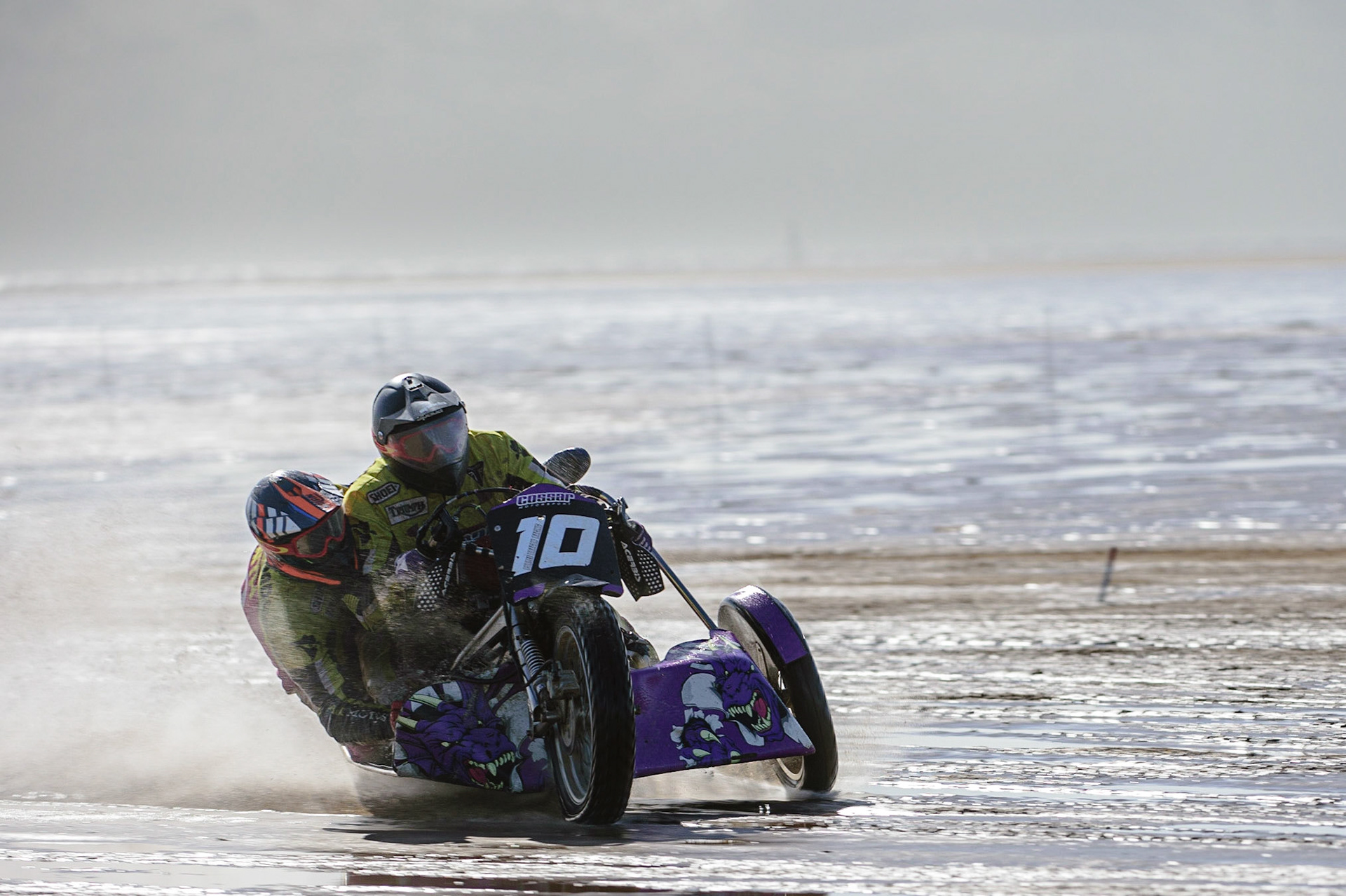 Clint Blondell &amp; Chris Townsend (10) during the Fylde ACU British Sand Racing Masters Championship on  Sunday 2nd October 2022. (Credit: Ian Charles | MI News)