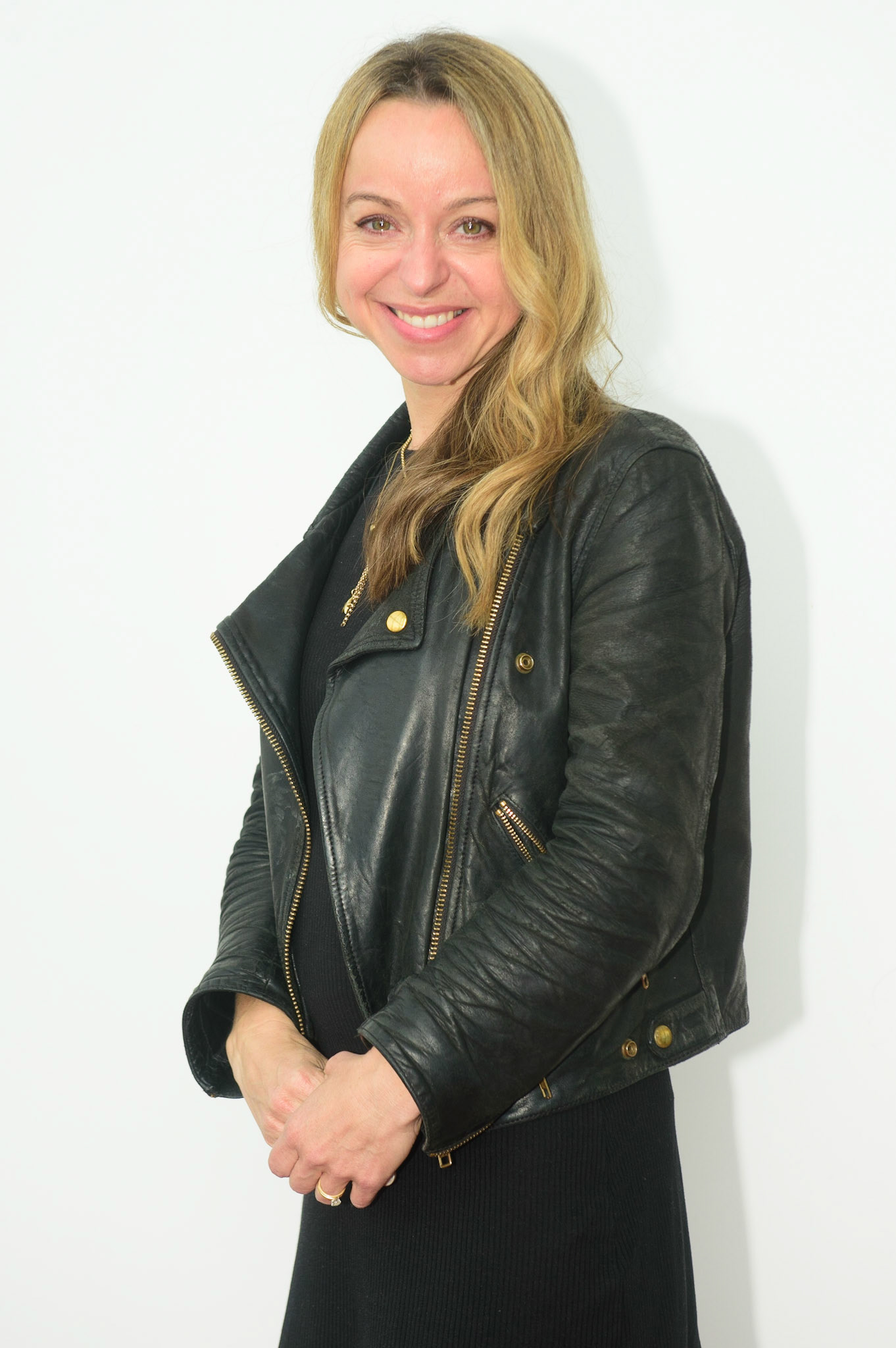 MANCHESTER, UK. APRIL 12TH: Eurosport Speedway Presenter Abi Stephens at the Discovery Networks Eurosport Speedway Season Launch at the National Speedway Stadium, Manchester on Tuesday 12th April 2022 (Credit: Ian Charles | MI News)