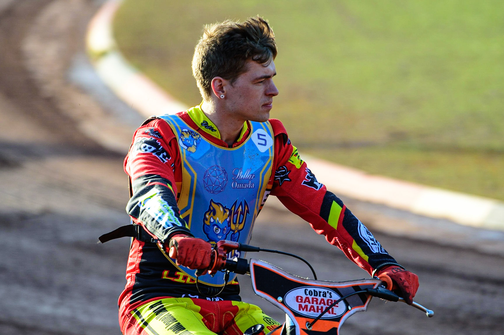 MANCHESTER, UK. MAY 27TH  Connor Coles on the prematch parade during the National Development League match between Belle Vue Colts and Armadale Devils at the National Speedway Stadium, Manchester on Friday 27th May 2022. (Credit: Ian Charles | MI News)