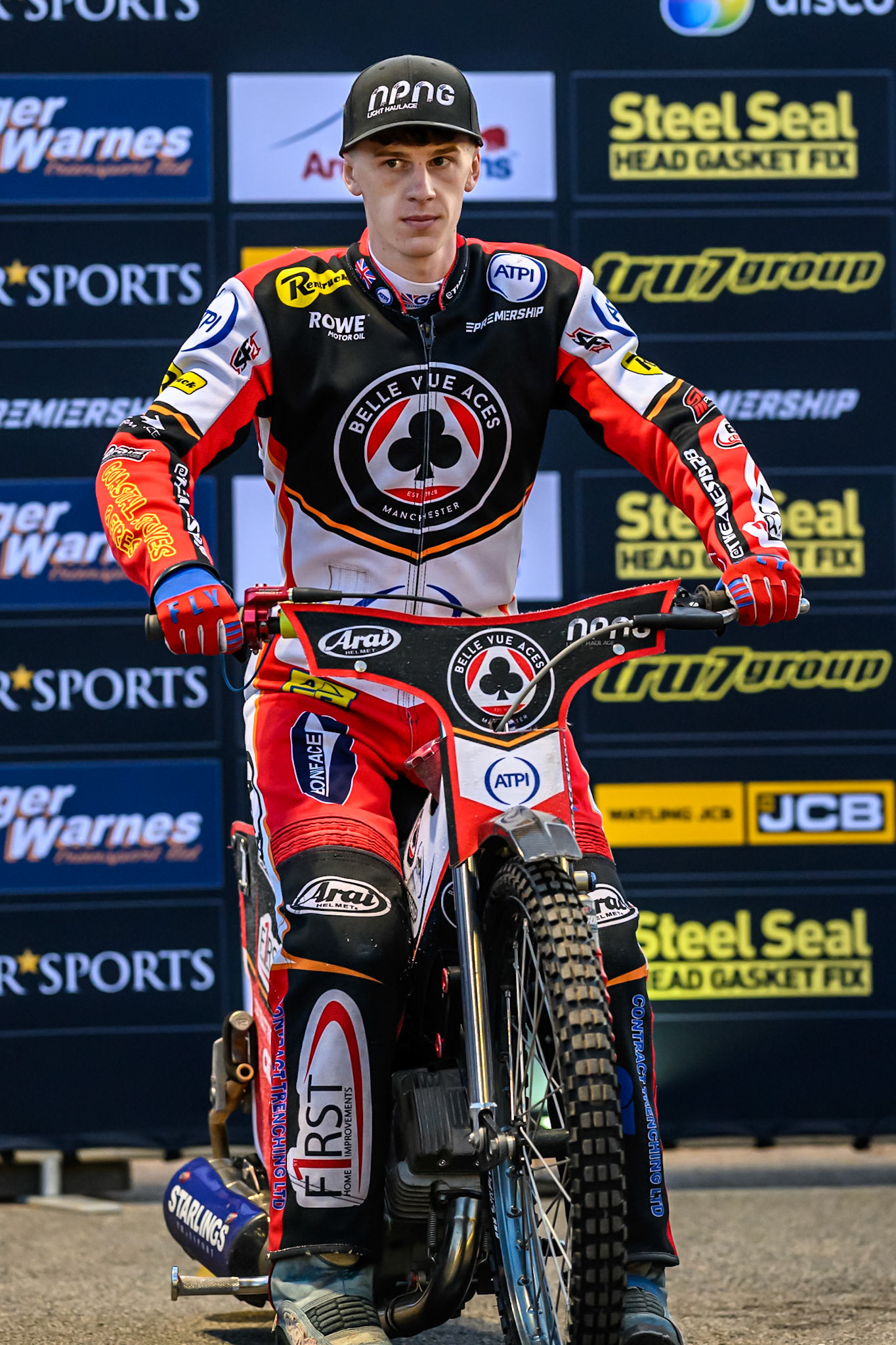 Jake Mulford of Belle Vue Aces during the Rowe Motor Oil Premiership Play Off Semi Final 1 (1st Leg)  between Belle Vue Aces and Ipswich Witches at the National Speedway Stadium, Manchester on Monday 8th September 2025. (Photo: Ian Charles | MI News)