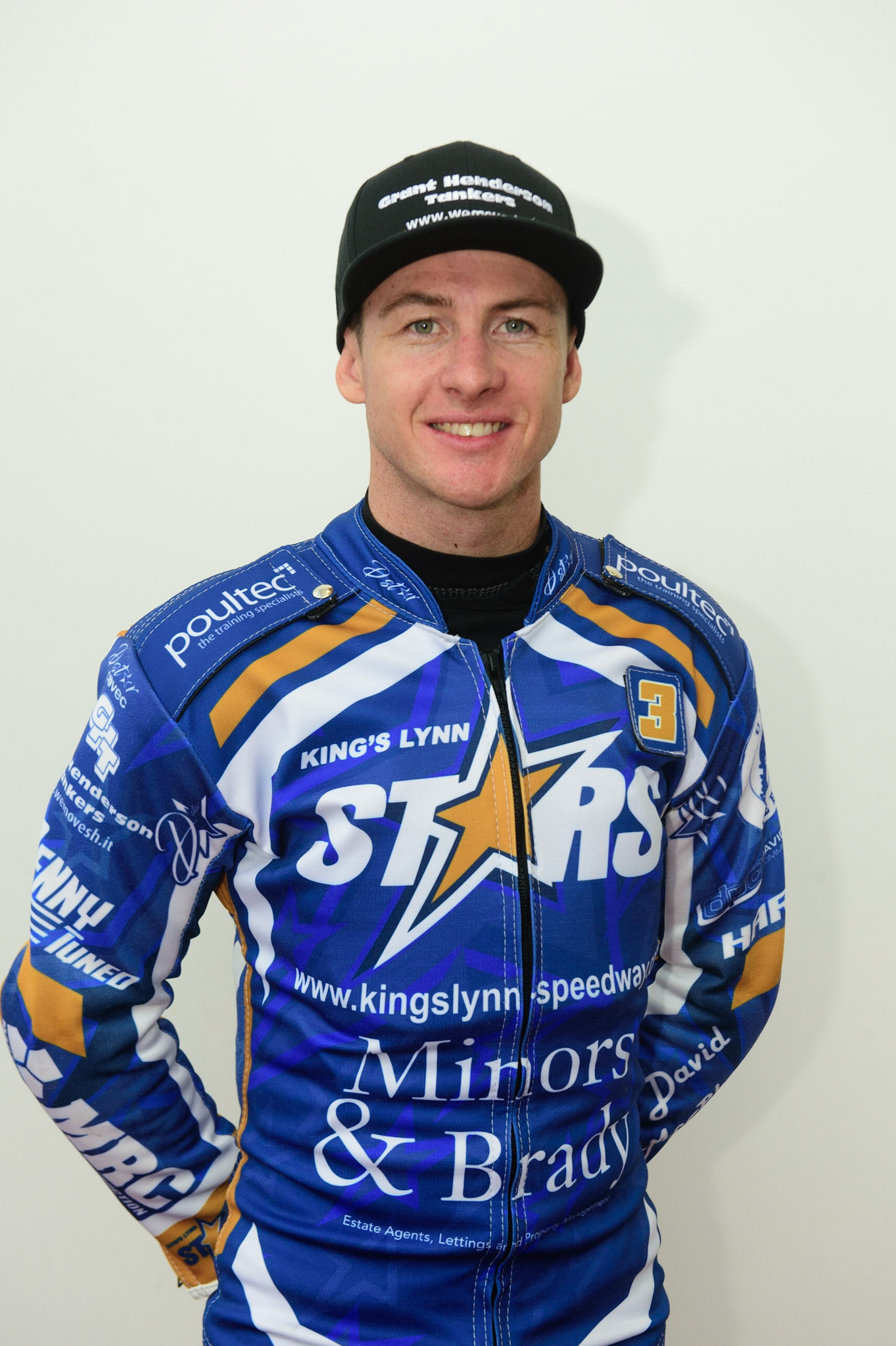 MANCHESTER, UK. APRIL 12TH: Josh Pickering, Captain of King Lynn Stars at the Discovery Networks Eurosport Speedway Season Launch at the National Speedway Stadium, Manchester on Tuesday 12th April 2022 (Credit: Ian Charles | MI News)