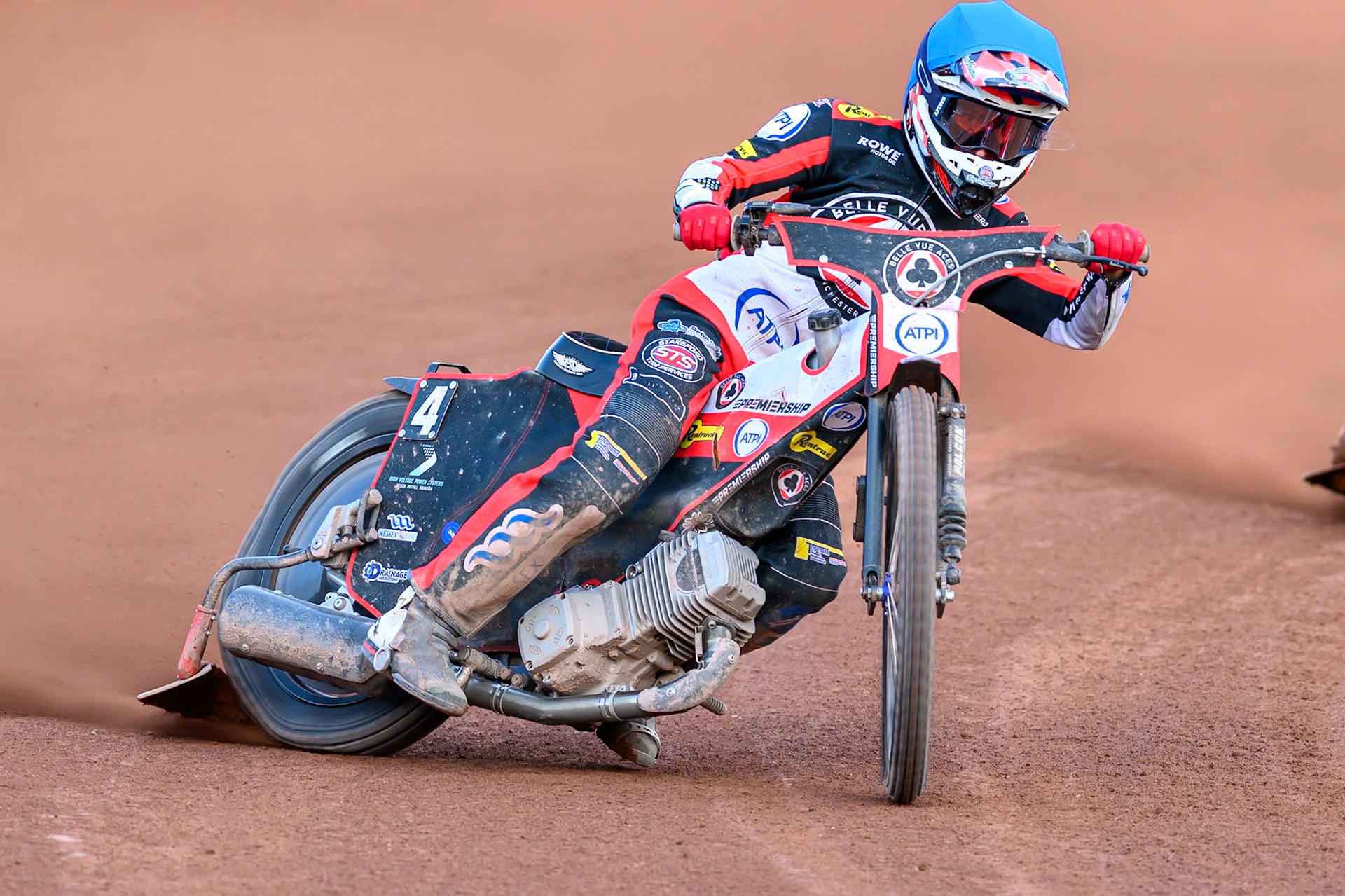 Zach Cook of Belle Vue Aces in action during the Rowe Motor Oil Premiership match between Belle Vue Aces and Ipswich Witches at the National Speedway Stadium, Manchester on Saturday 20th June 2026. (Photo: Ian Charles | MI News)