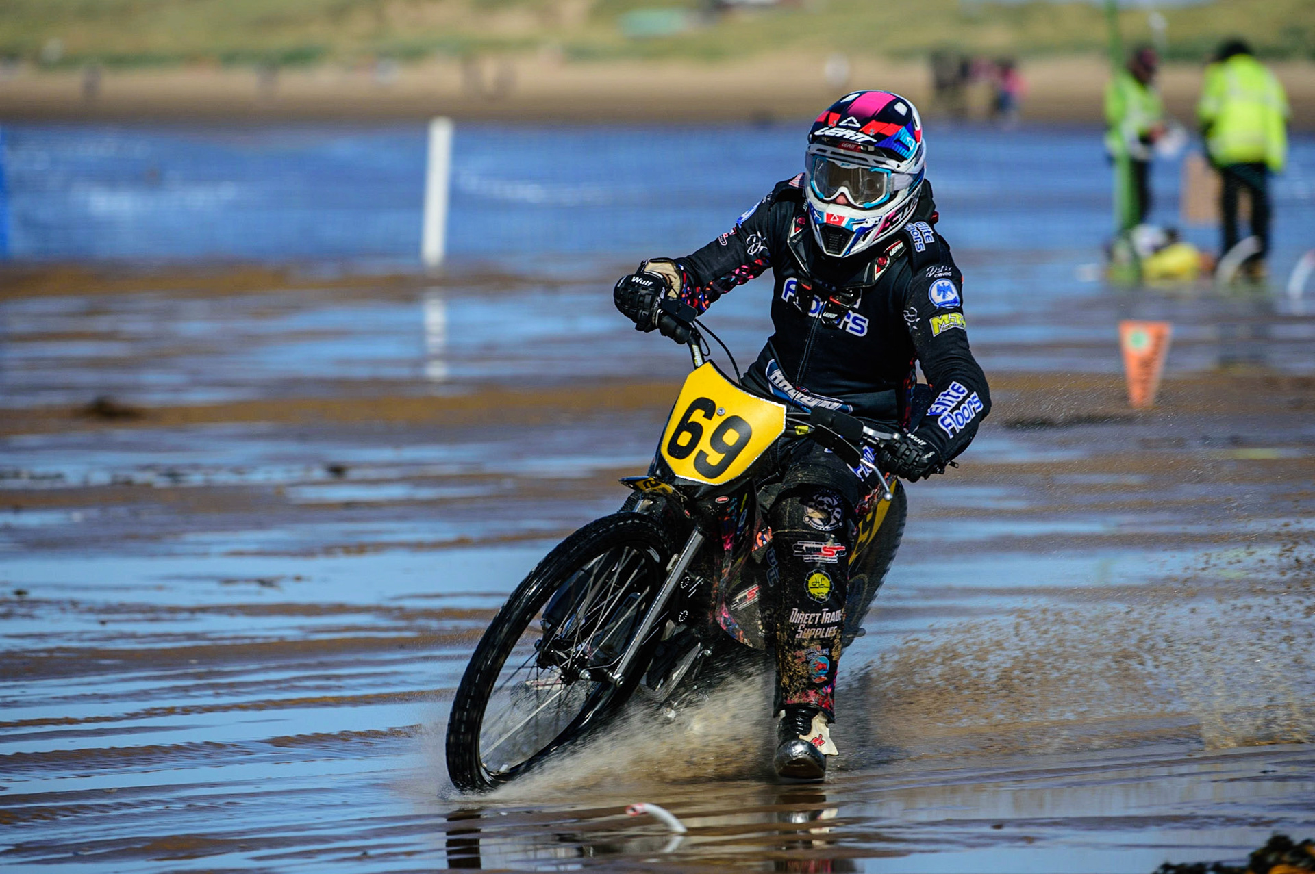 Chad Wirtzfeld (69) in action during the Fylde ACU British Sand Racing Masters Championship on  Sunday 2nd October 2022. (Credit: Ian Charles | MI News)