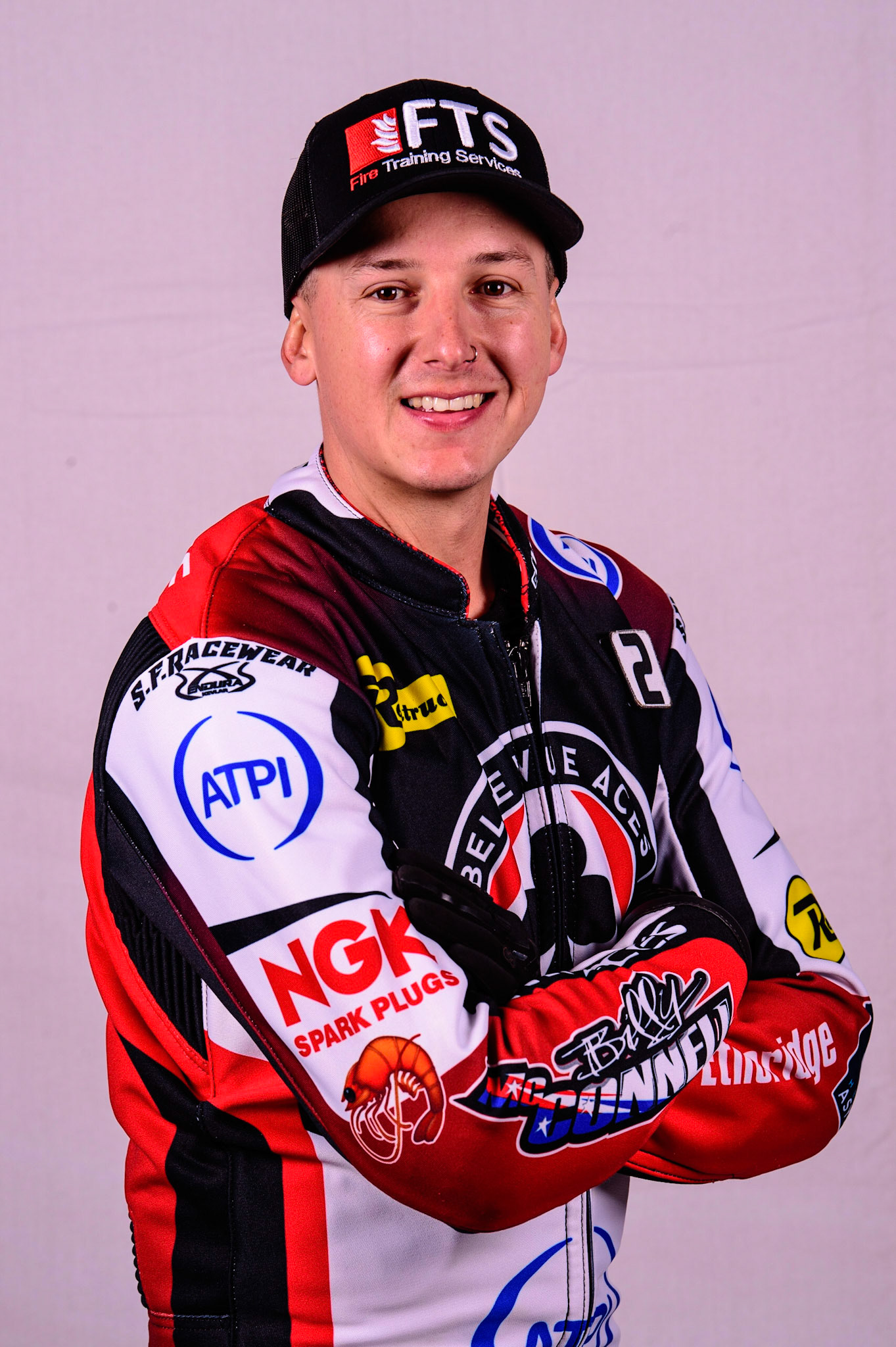 MANCHESTER, UK. MAR 14TH Jye Etheridge - Belle Vue 'ATPI' Aces during the Belle Vue Speedway Media Day at the National Speedway Stadium, Manchester on Monday 14th March 2022. (Credit: Ian Charles | MI News)