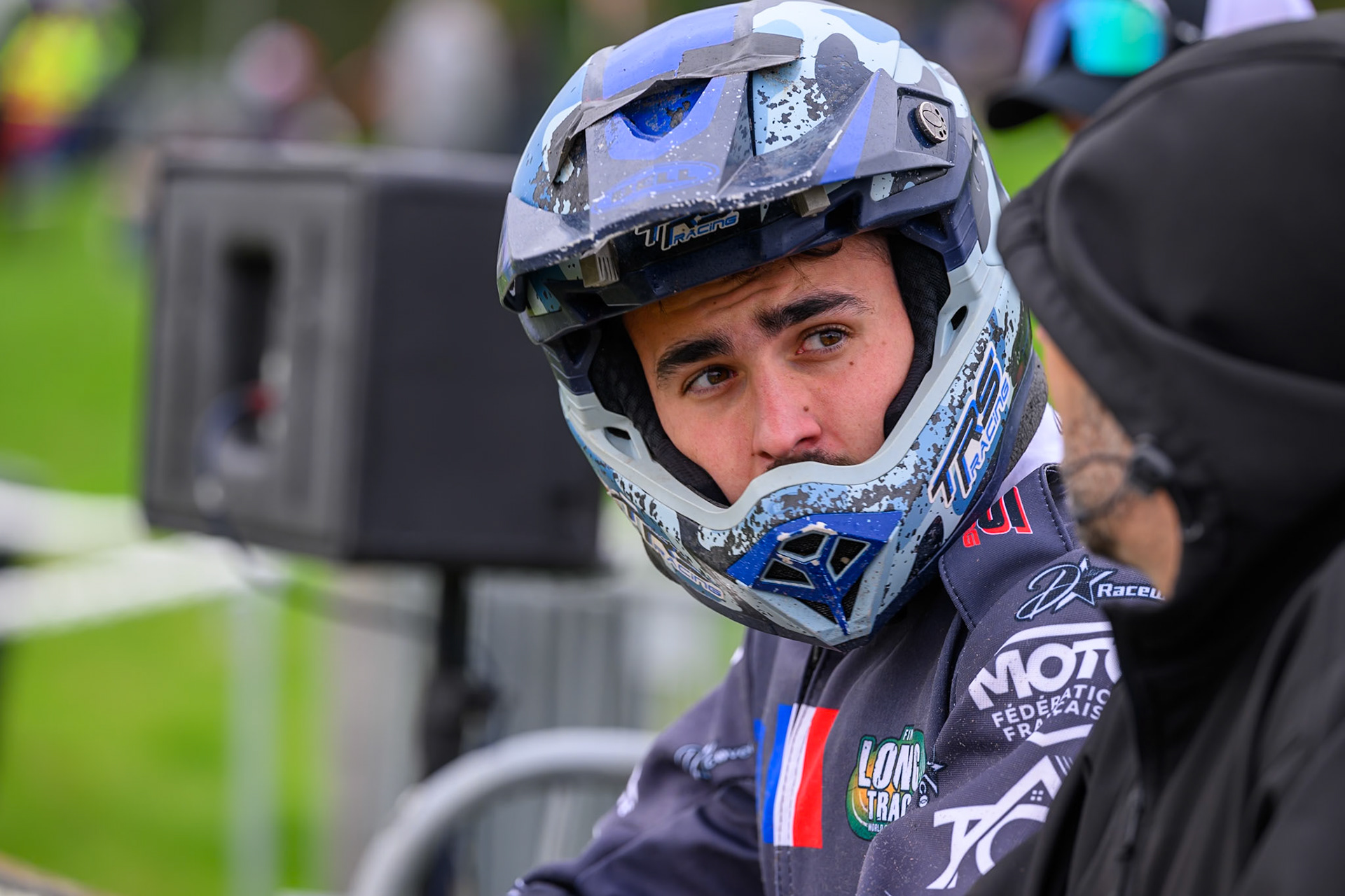 Mathias Trésarrieu (27) of France during the FIM Long Track World Championship Final 4, at the Speed Centre Roden, Netherlands on Sunday 21st September 2025. (Photo: Ian Charles | MI News)