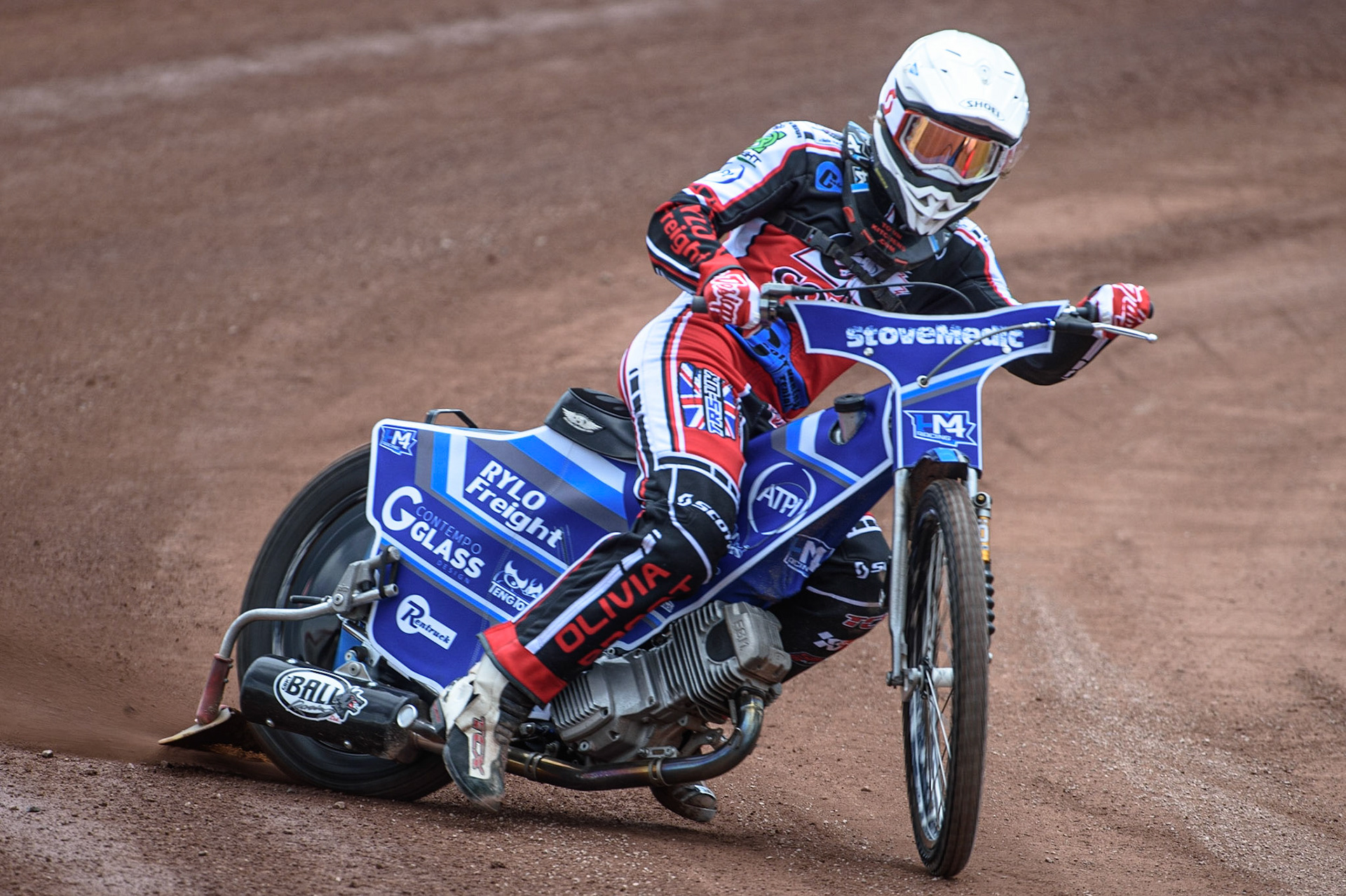 Photo: Ian CharlesHarry McGurk in actionBelle Vue Press &amp; Practice Day, National Speedway Stadium, Manchester Thursday  13  May  2021