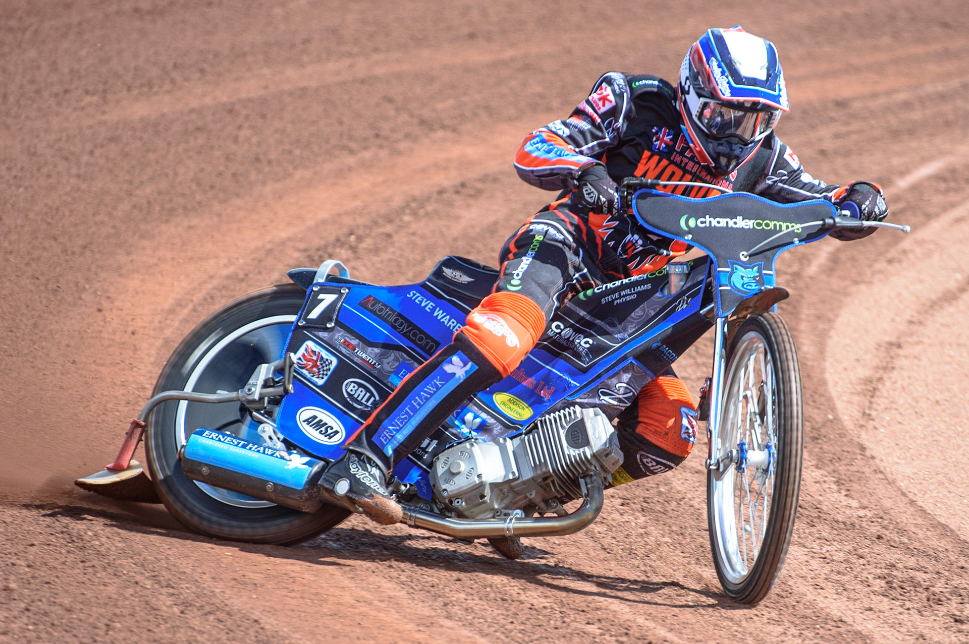 Photo: Ian CharlesTom Bacon In ActionDiscovery Networks Eurosport Speedway Season Launch, National Speedway Stadium, Manchester Wednesday  12  May  2021