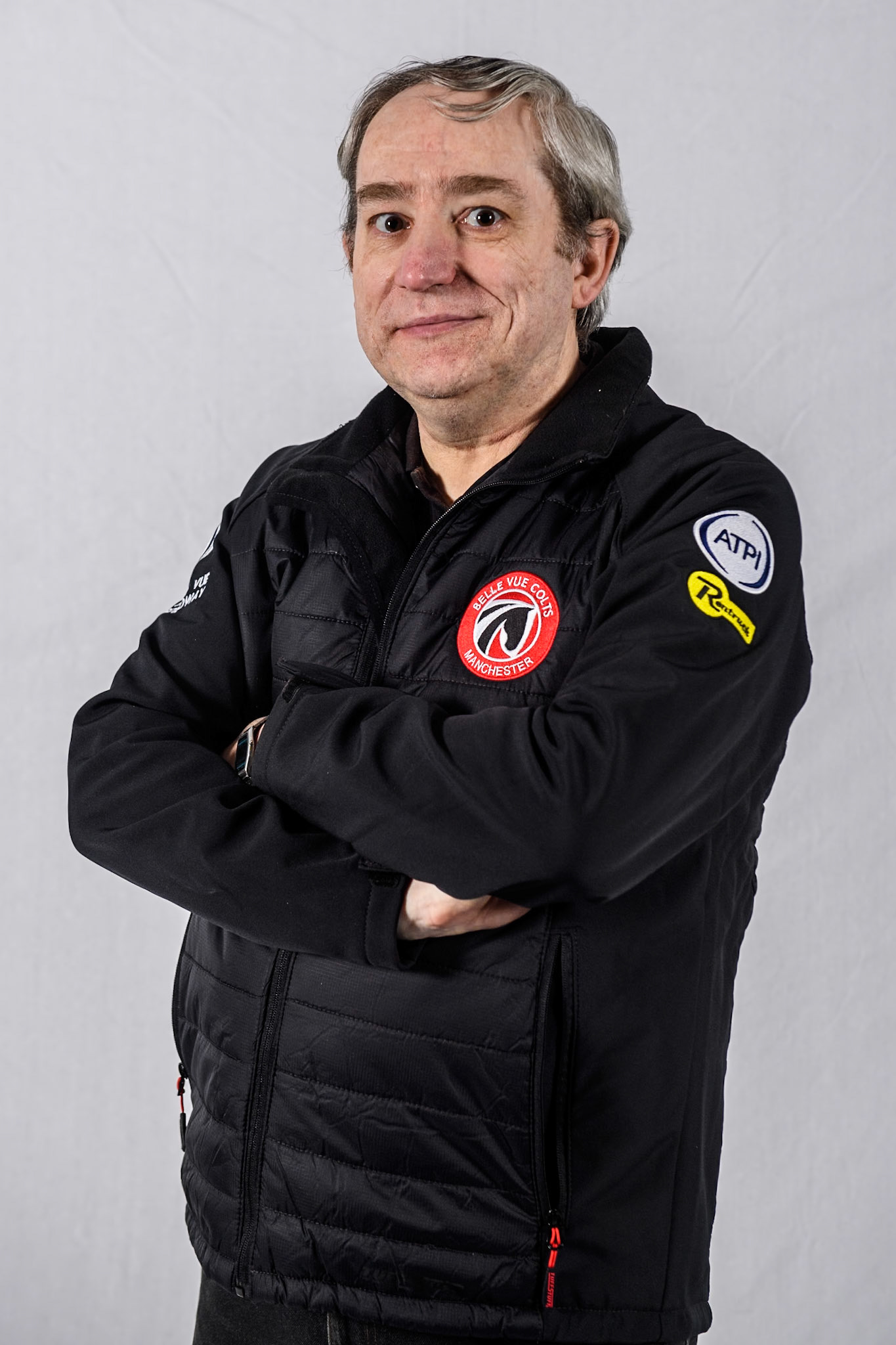 Belle Vue Colts' Joint Team Manager Graham Goodwin during the Belle Vue Aces Media Day at the National Speedway Stadium, Manchester on Monday 11th March 2024. (Photo: Ian Charles | MI News)
