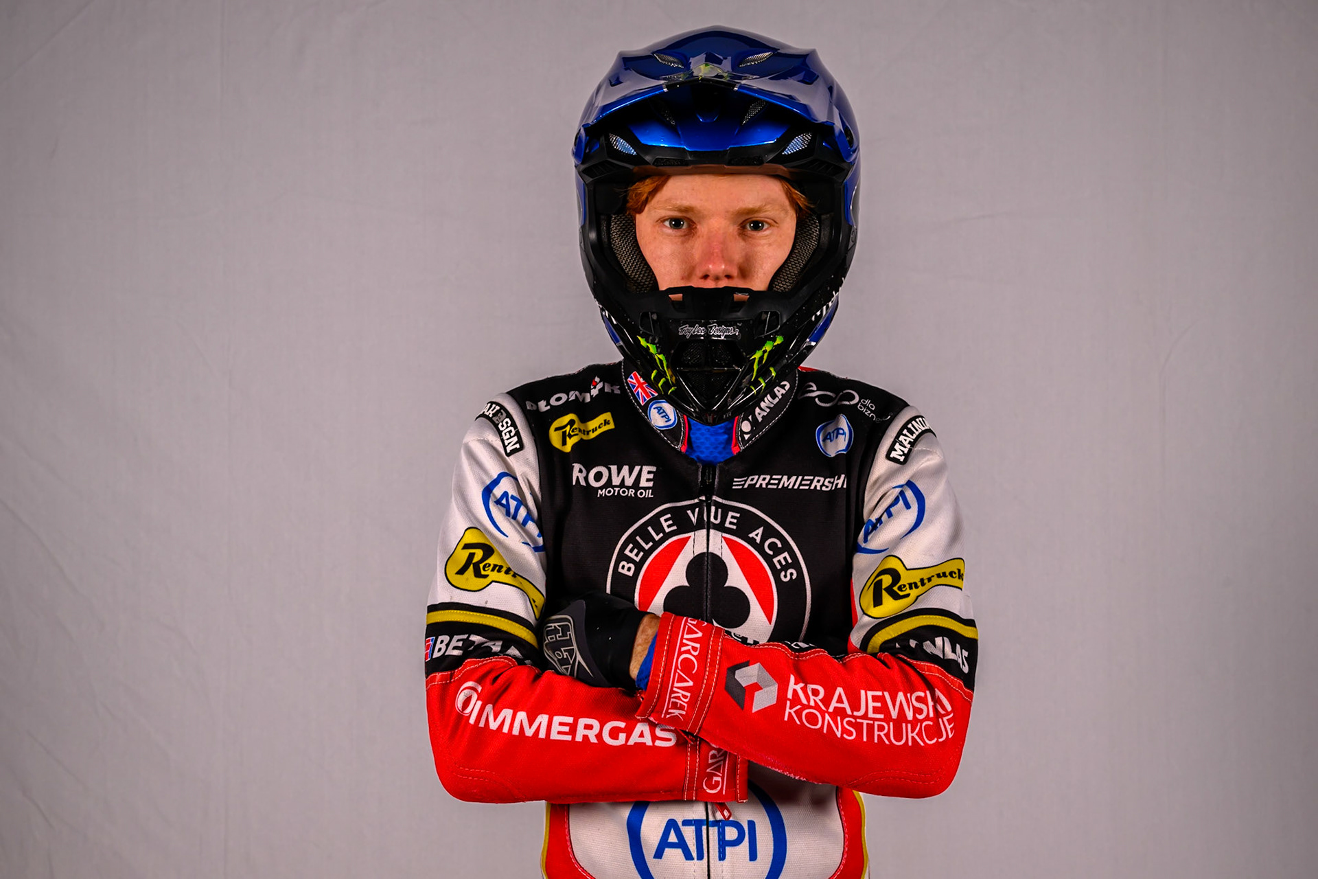 Dan Bewley of Belle Vue Aces during the Belle Vue Aces Media Day at the National Speedway Stadium, Manchester on Wednesday 11th March 2026. (Photo: Ian Charles | MI News)
