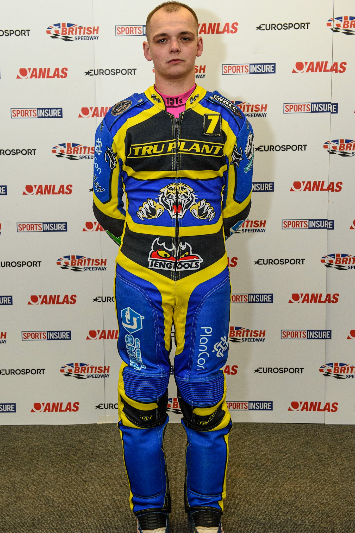 Photo: Ian CharlesJosh Bates, Rising Star of Sheffield TigersDiscovery Networks Eurosport Speedway Season Launch, National Speedway Stadium, Manchester Wednesday  12  May  2021