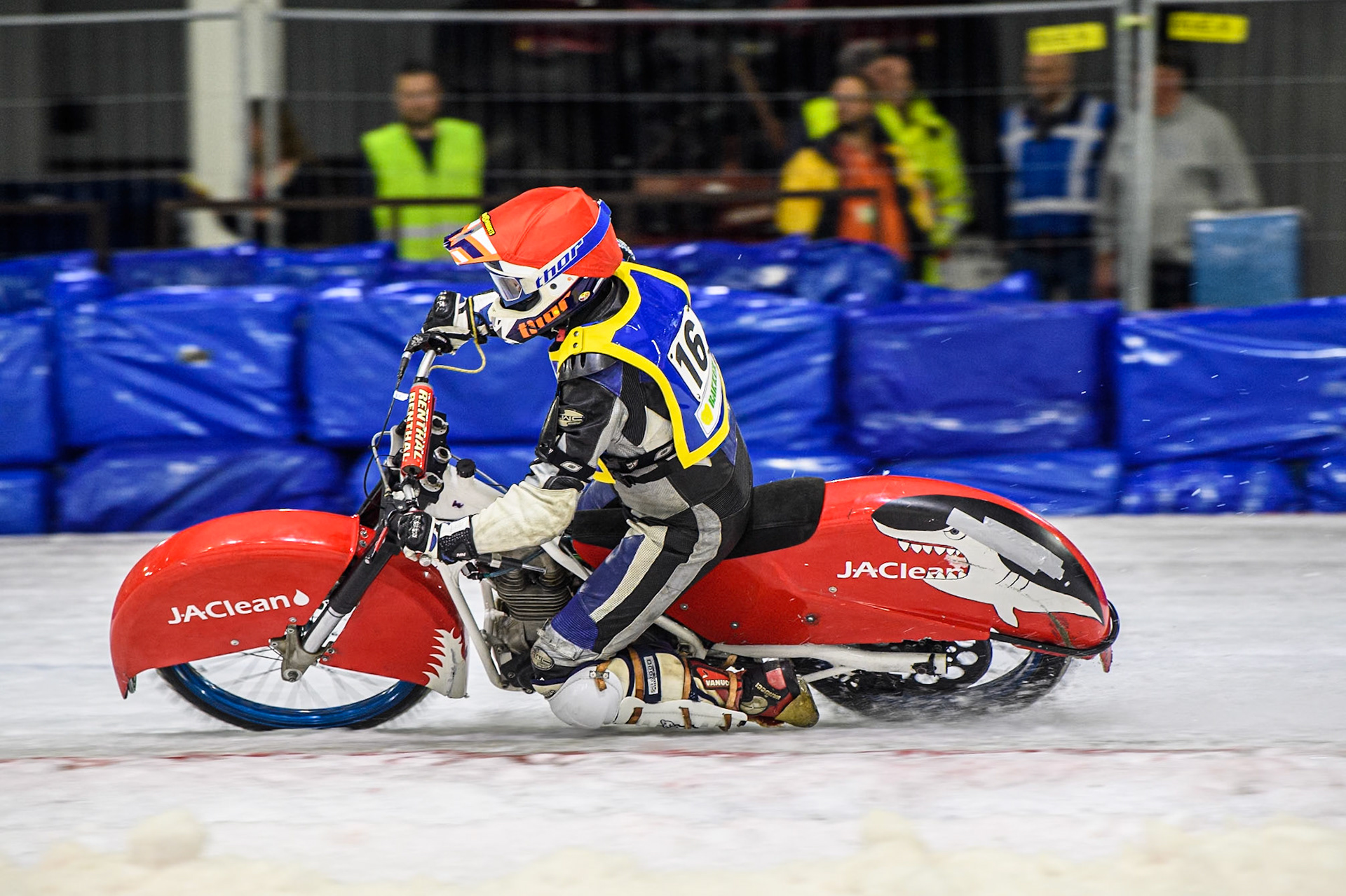 David Lizák of The Czech Republic in action during the Roelof Thijs Bokaal, Ice Rink Thialf, Heerenveen, Netherlands on Friday 4th April 2025. (Photo: Ian Charles | MI News)