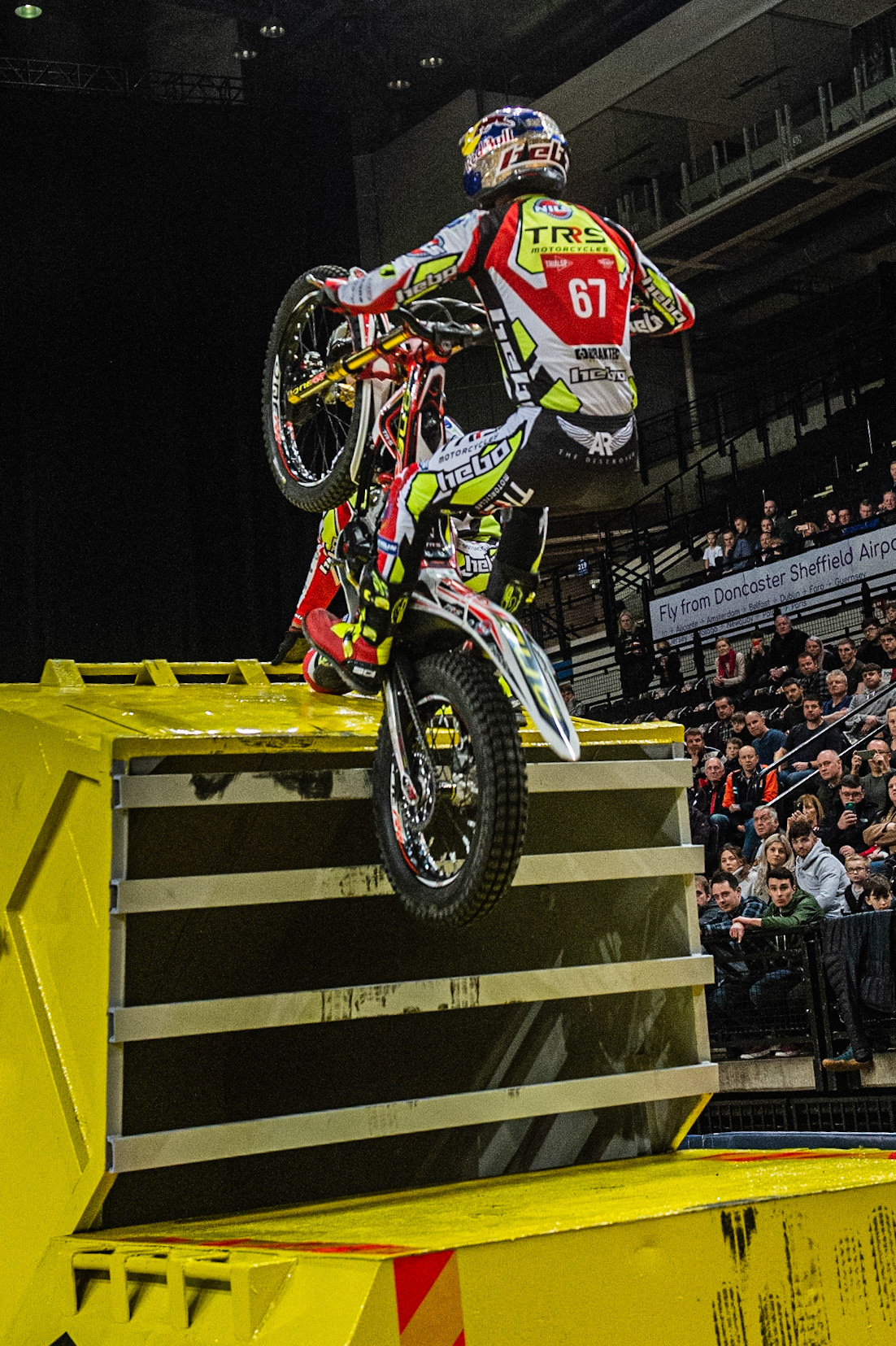 SHEFFIELD, ENGLAND  - DECEMBER 28TH   Adam Raga, Spain (TRRS) on Section 6 during the 25th Anniversary Sheffield Indoor Trial at the FlyDSA Arena, Sheffield on Saturday 28th December 2019. (Credit: Ian Charles | MI News)