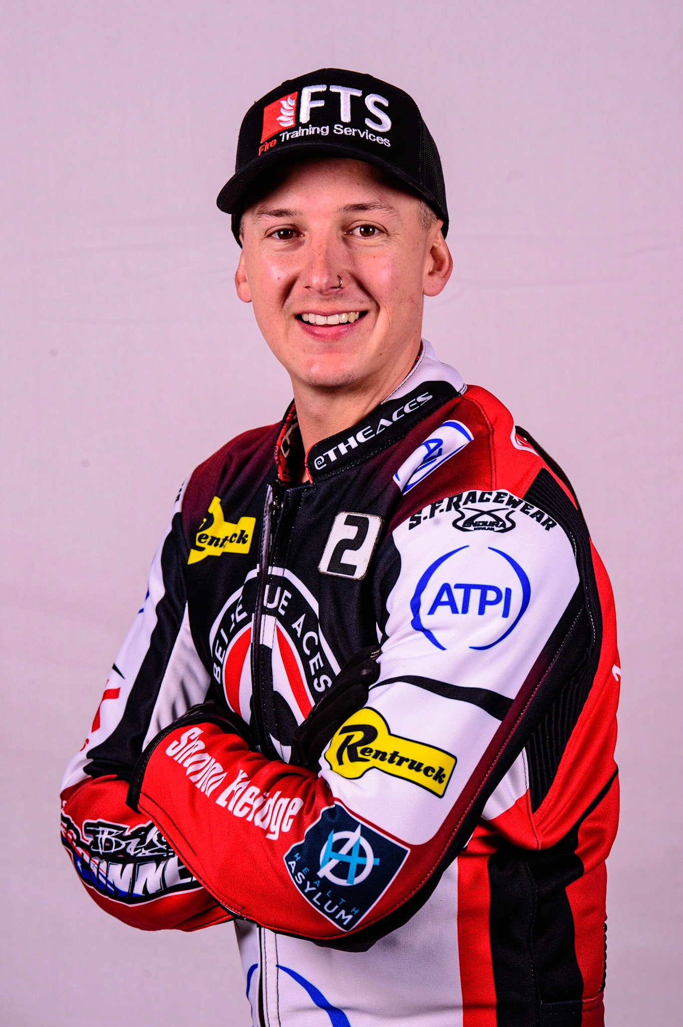MANCHESTER, UK. MAR 14TH Jye Etheridge - Belle Vue 'ATPI' Aces during the Belle Vue Speedway Media Day at the National Speedway Stadium, Manchester on Monday 14th March 2022. (Credit: Ian Charles | MI News)