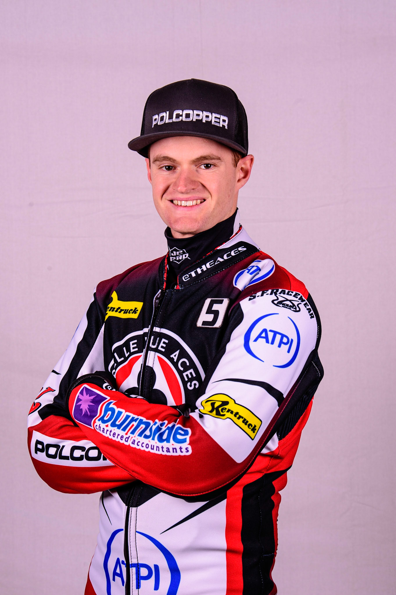 MANCHESTER, UK. MAR 14TH Brady Kurtz - Belle Vue 'ATPI' Aces during the Belle Vue Speedway Media Day at the National Speedway Stadium, Manchester on Monday 14th March 2022. (Credit: Ian Charles | MI News)