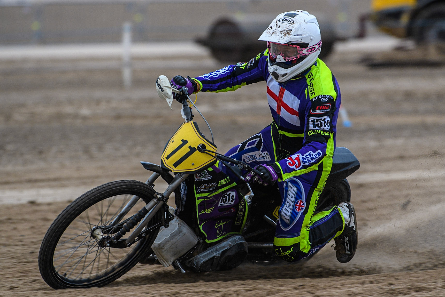 Paul Cooper (11) in action  during the Fylde ACU British Sand Racing Masters Championship at  St Annes on Sea, Lancashire on Sunday 30th July 2023. (Photo: Ian Charles | MI News)