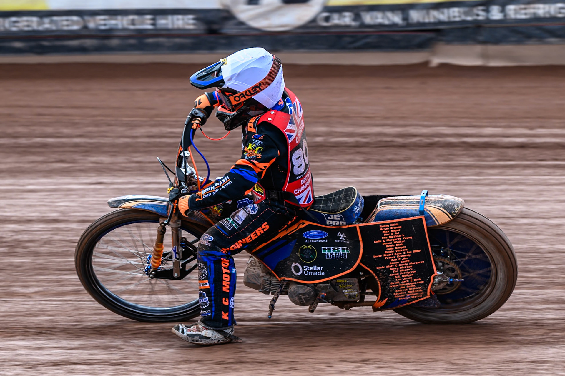 Support Class Rider  Callum Hague (809) in action during the British Youth Championship (125cc) Round 2A, at the National Speedway Stadium, Manchester on Sunday 1st June 2025. (Photo: Ian Charles | MI News)