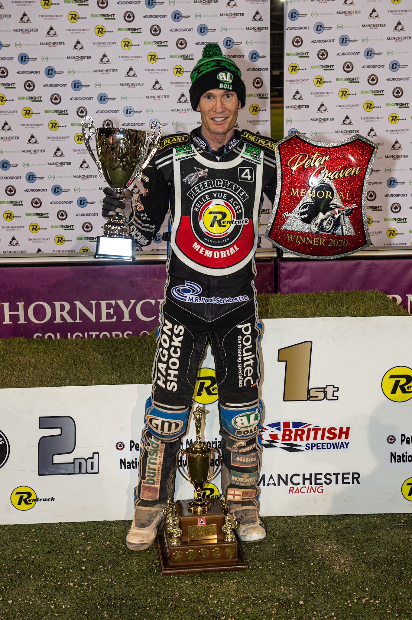 Photo: Ian CharlesThree times winner of the Peter Craven Memorial Trophy: Jason Doyle Peter Craven Memorial Trophy, National Speedway Stadium, Manchester Thursday  22  October  2020