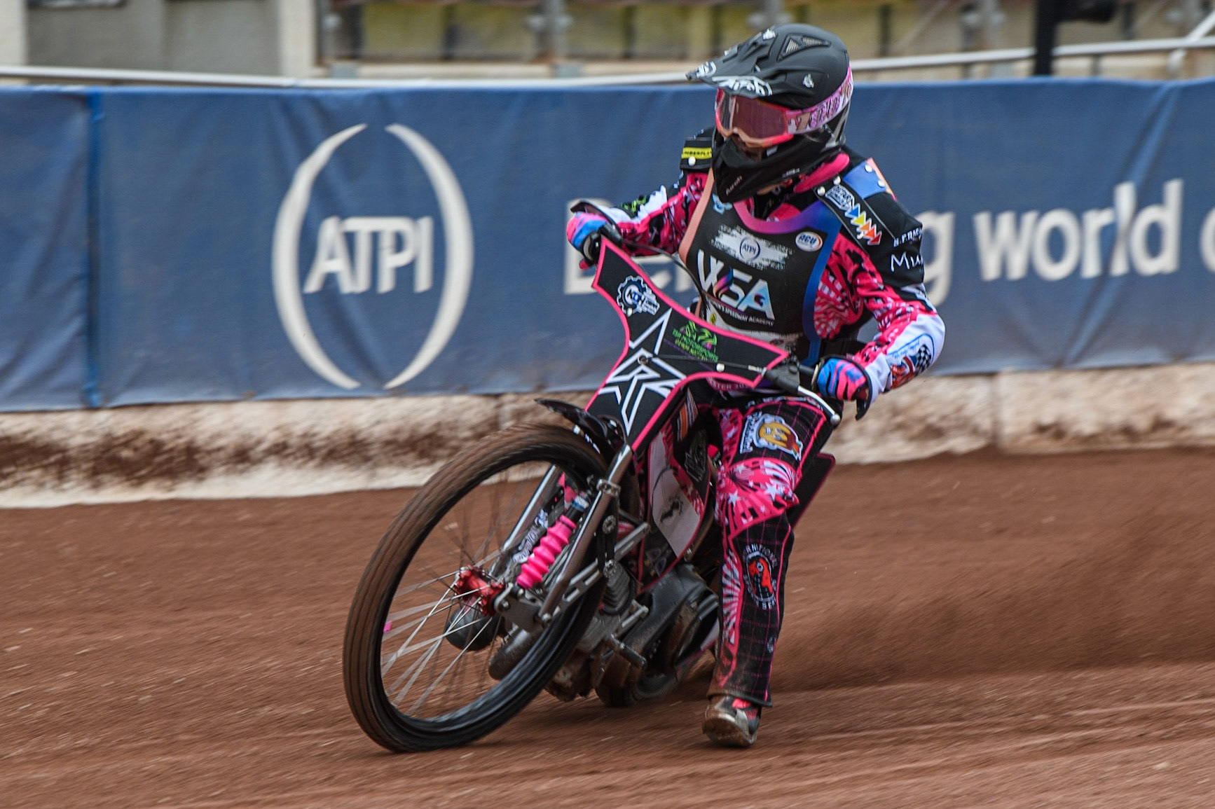 Rachel Hellowell on track during the FIM Women's  Speedway Academy at the National Speedway Stadium, Manchester on Friday 4th August 2023. (Photo: Ian Charles | MI News)