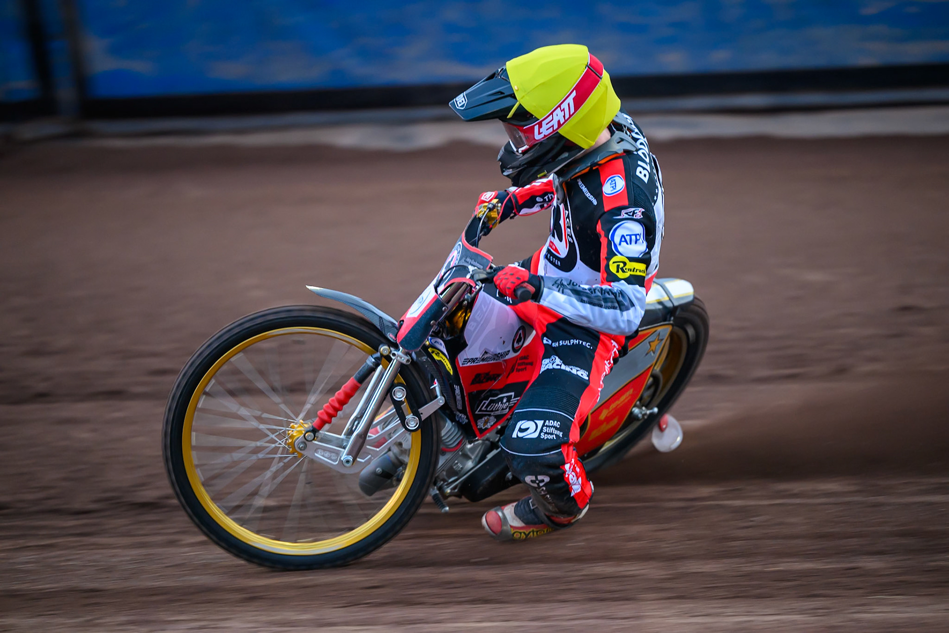 Norick Blödorn of Belle Vue Aces in action during the Rowe Motor Oil Premiership match between Sheffield Tigers and Belle Vue Aces at Owlerton Stadium, Sheffield on Monday 31st August 2026. (Photo: Ian Charles | MI News)