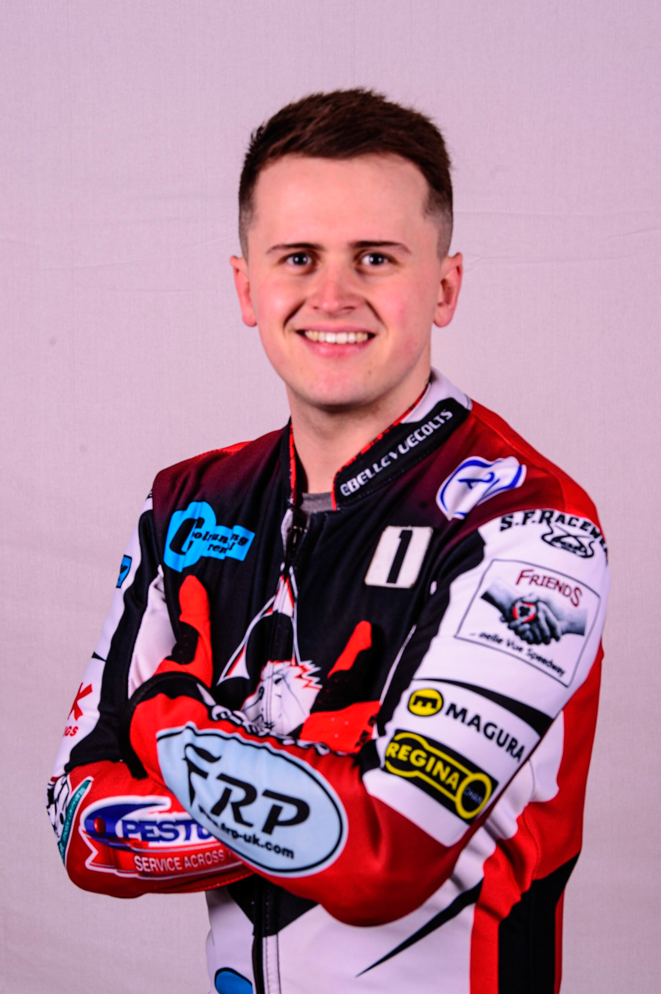MANCHESTER, UK. MAR 14TH Jack Smith - Belle Vue 'Cool Running' Colts during the Belle Vue Speedway Media Day at the National Speedway Stadium, Manchester on Monday 14th March 2022. (Credit: Ian Charles | MI News)