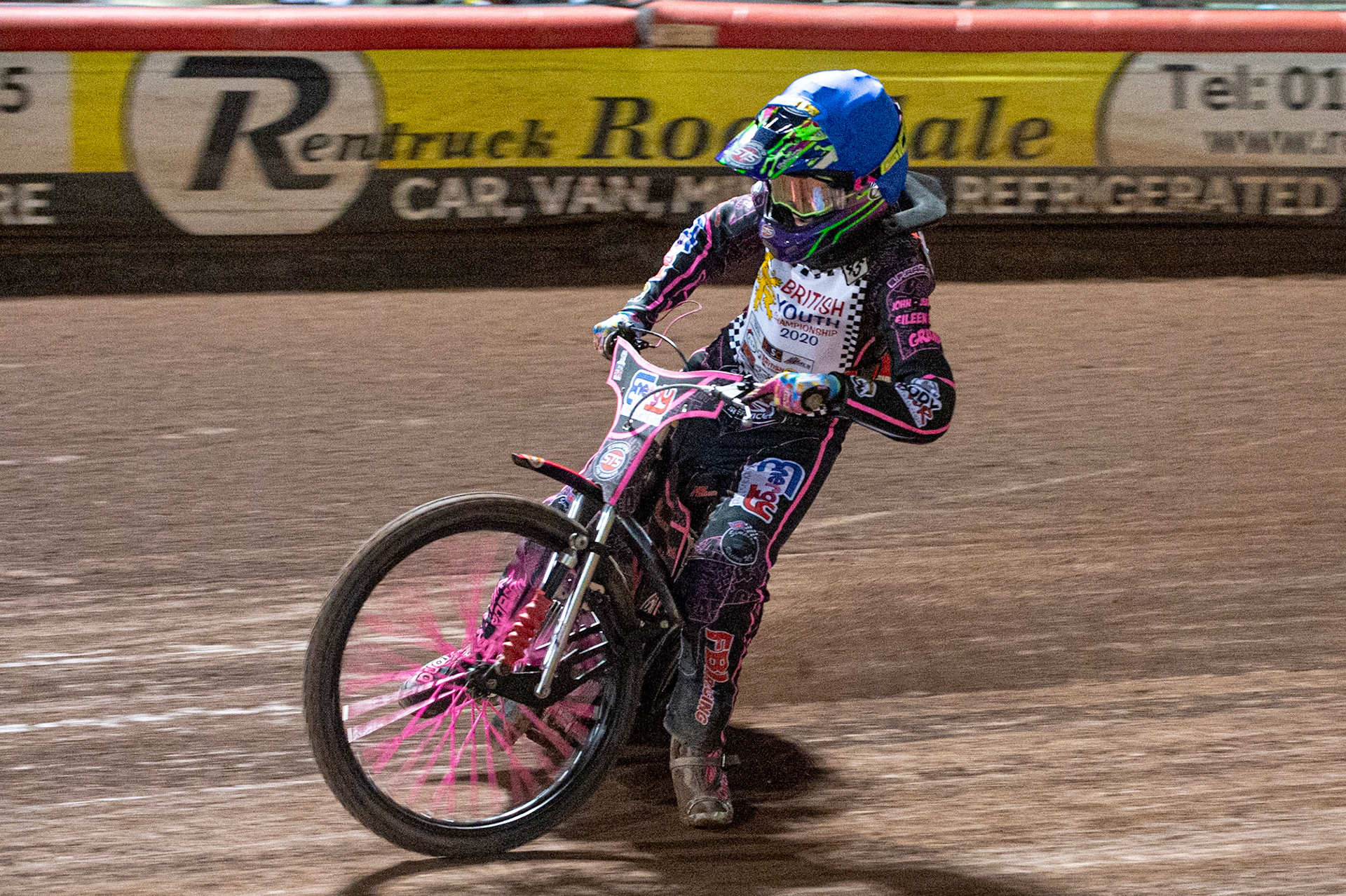 Photo: Ian CharlesDanny Smith in action  (500cc B Class) British Youth Speedway Championship (Round 5), National Speedway Stadium, Manchester Saturday  10  October  2020