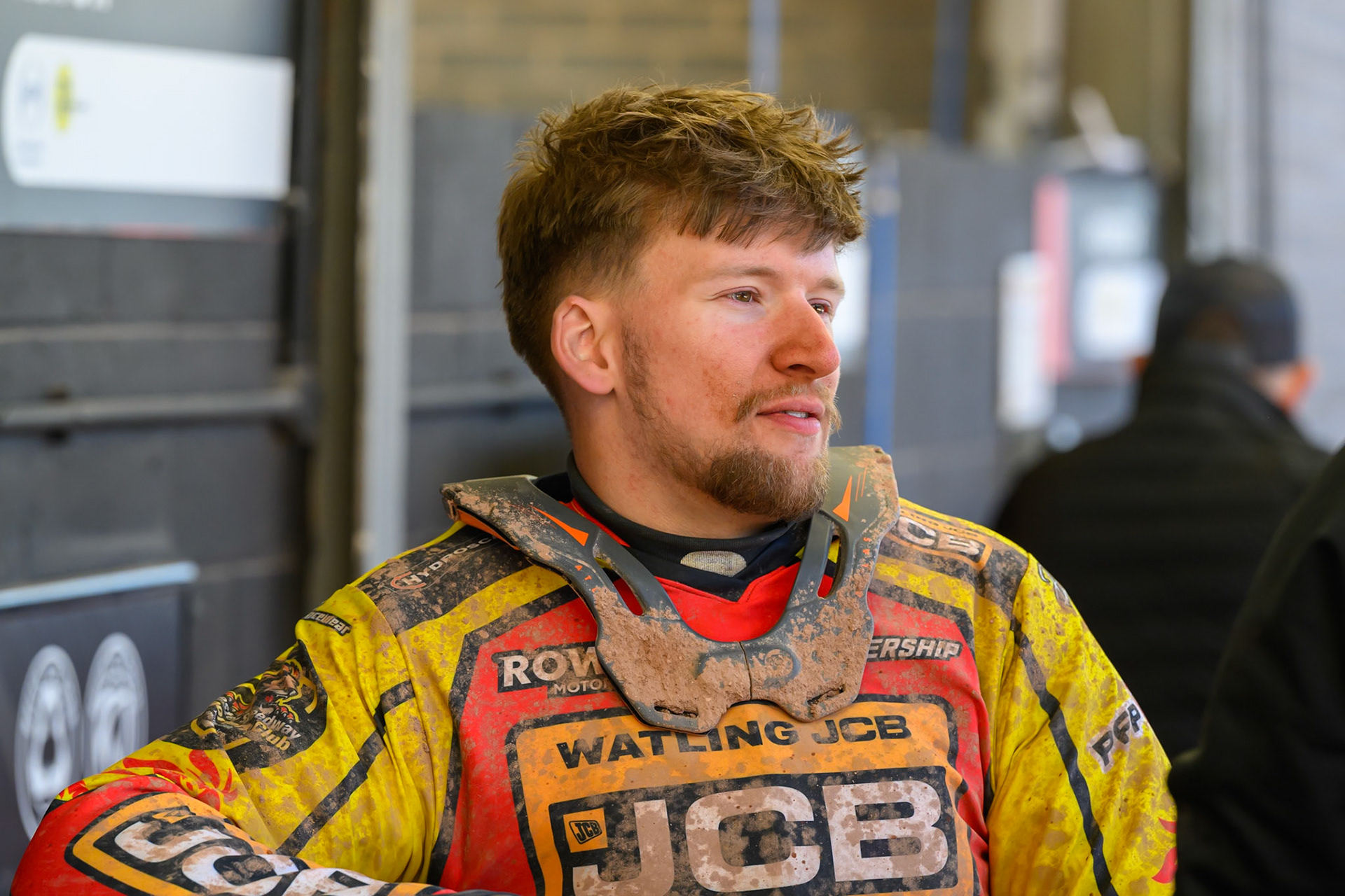 Joe Thompson of Leicester Lions during the Knockout Cup Northern Section match between Belle Vue Aces and Leicester Lions at the National Speedway Stadium, Manchester on Monday 6th April 2026. (Photo: Ian Charles | MI News)