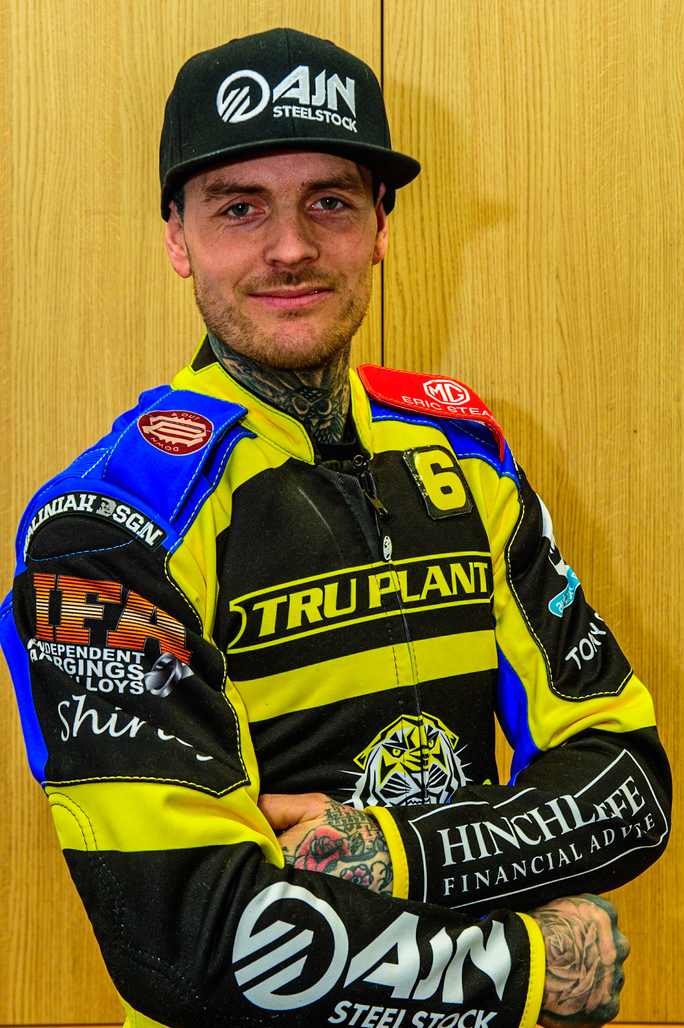 Lewis Kerr - Sheffield ‘TruPlant’ Tigers  during the SGB Premiership match between Belle Vue Aces and Sheffield Tigers at the National Speedway Stadium, Manchester on Monday 27th March 2023. (Photo: Ian Charles | MI News)