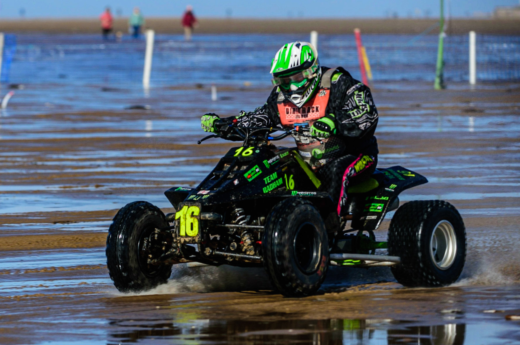 Richard Badham (16) during the Fylde ACU British Sand Racing Masters Championship on  Sunday 2nd October 2022. (Credit: Ian Charles | MI News)