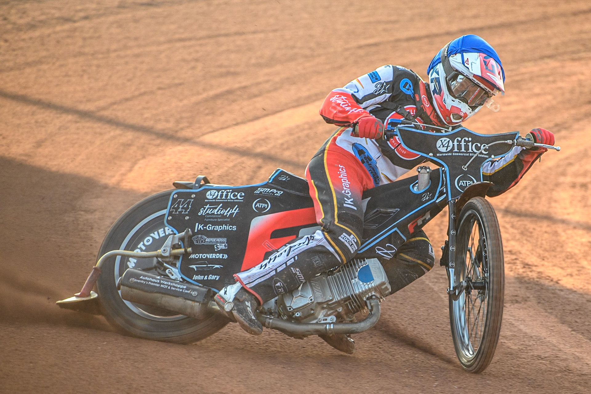Freddy Hodder in action  for Belle Vue Cool Running Colts during the National Development League match between Belle Vue Colts and Kent Royals at the National Speedway Stadium, Manchester on Friday 7th July 2023. (Photo: Ian Charles | MI News)