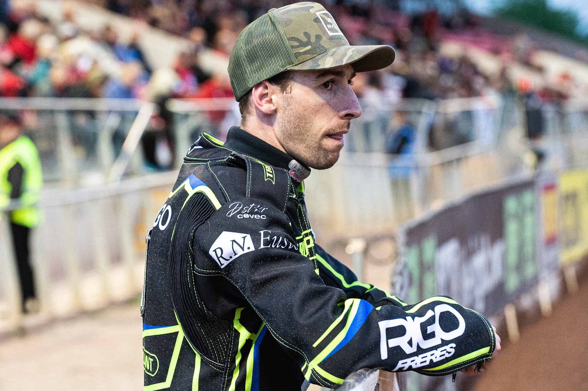 Photo: Ian Charles

David Bellego  

Belle Vue Aces v Ipswich Witches, British Speedway Premiership, Belle Vue National Speedway Stadium, Manchester, Monday 3  June  2019